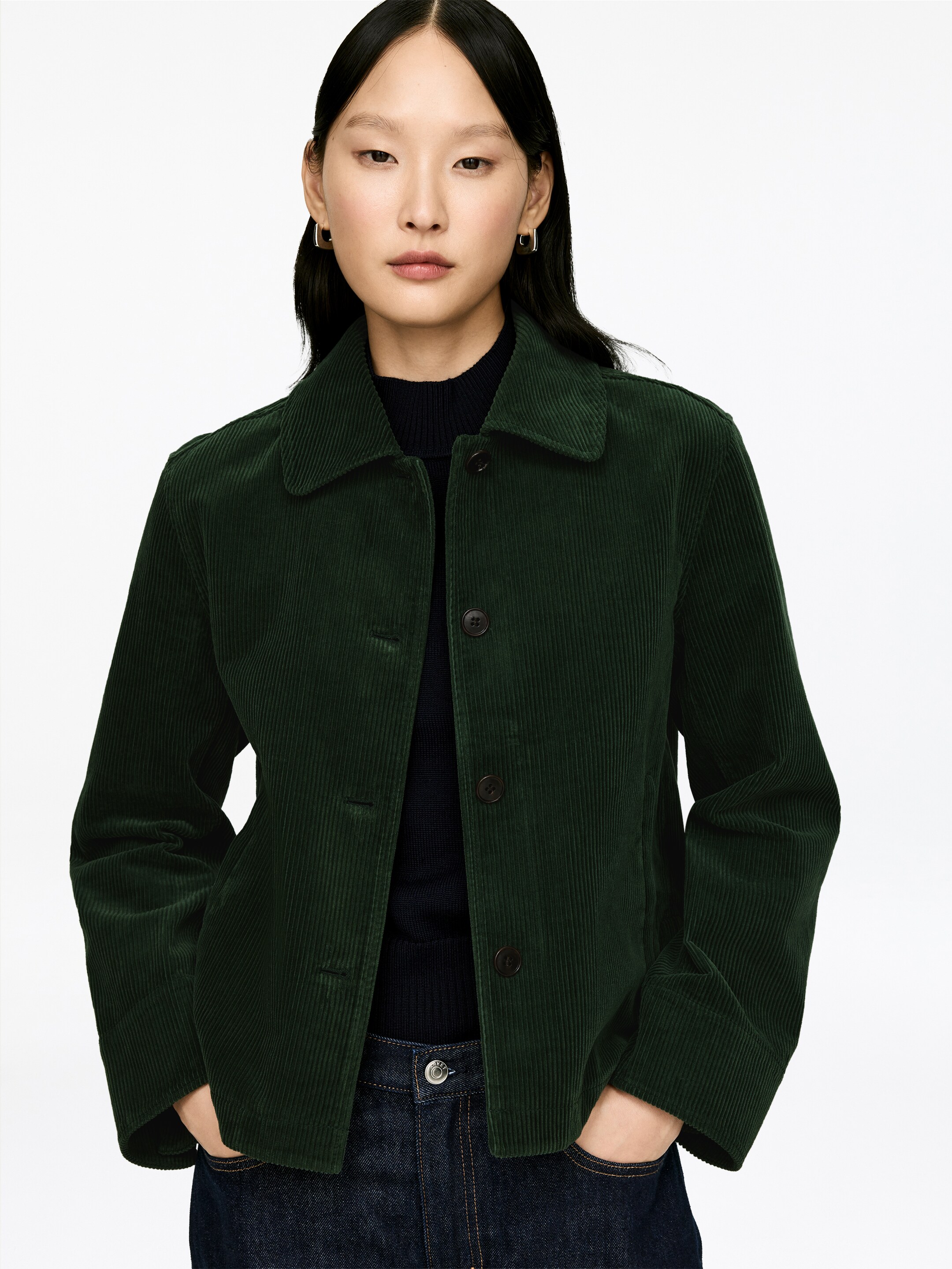 Größeres Bild ansehen: Overshirt aus Cord - Dunkelgrün - Ladies | H&M DE 4
