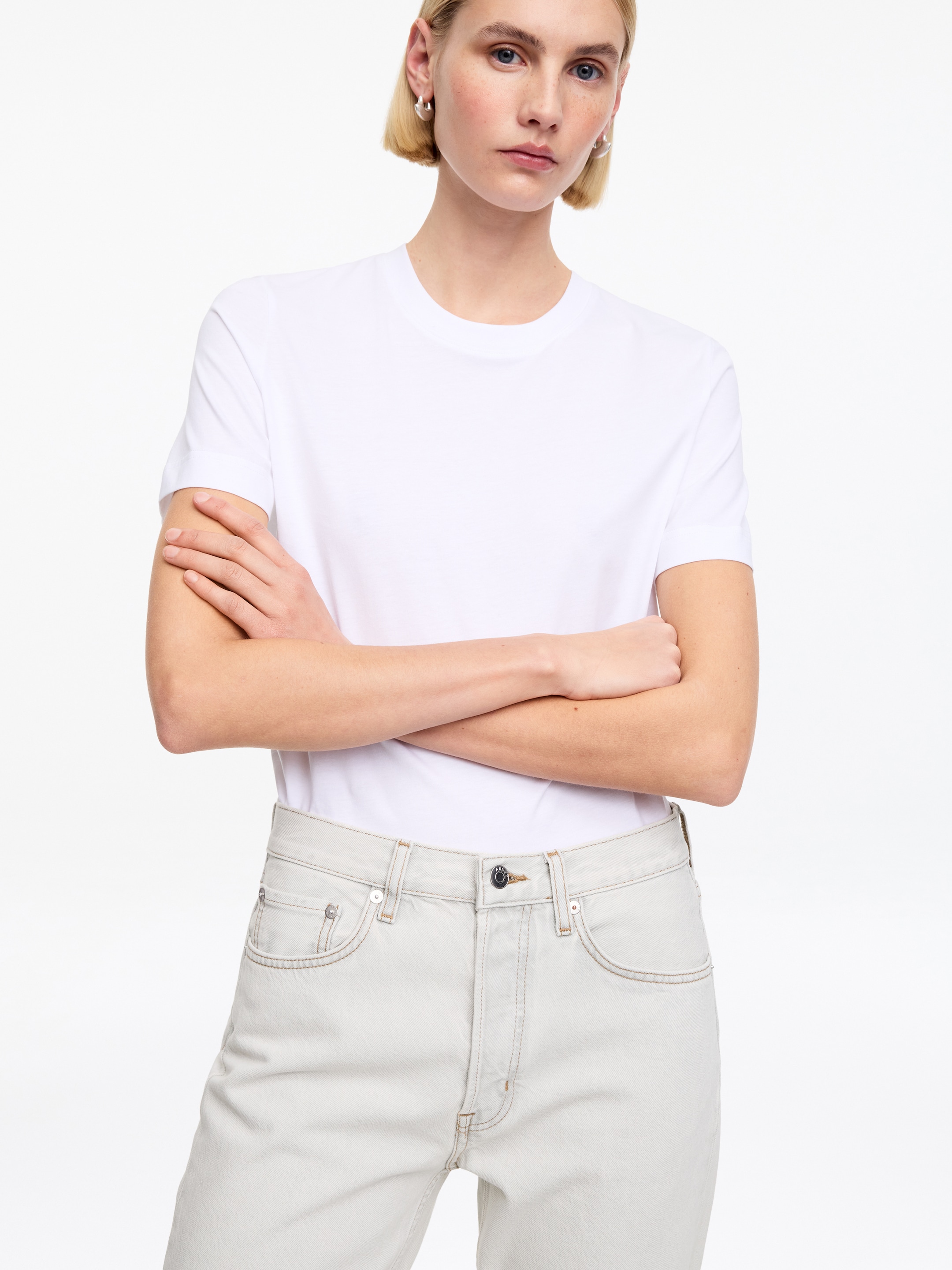 Jean droit SNOW - Blanc cassé - Slim fit - Femme - StillMedia/Lookbook - 11