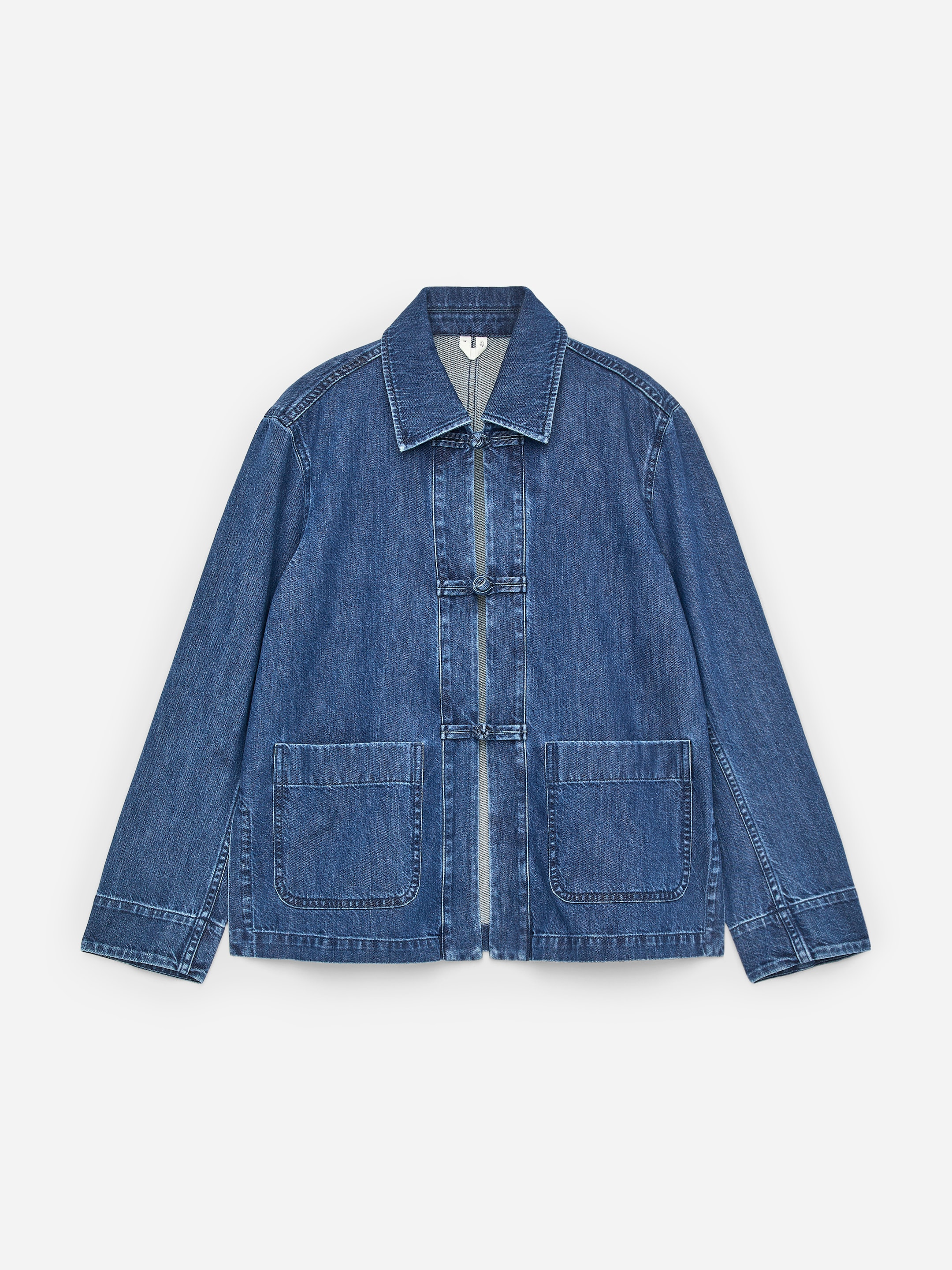 Denim Twill Shirt-#3E64A7-17700