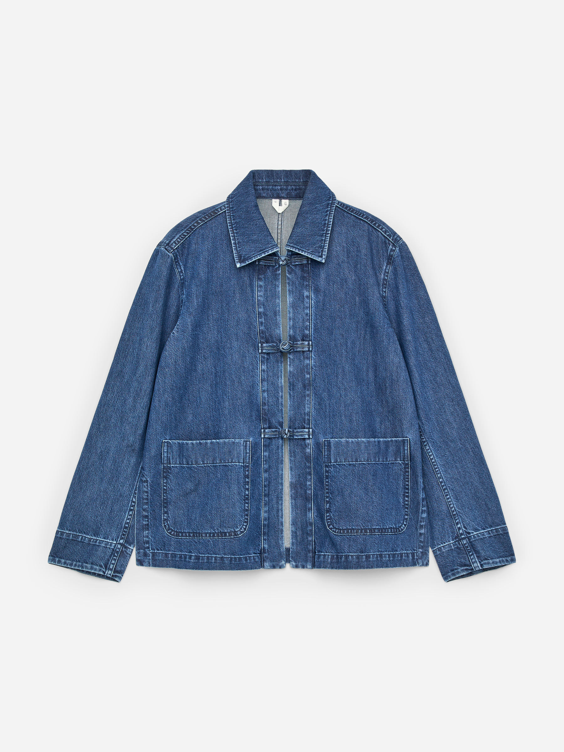 Hemd aus Denim-Twill-Blau-17700