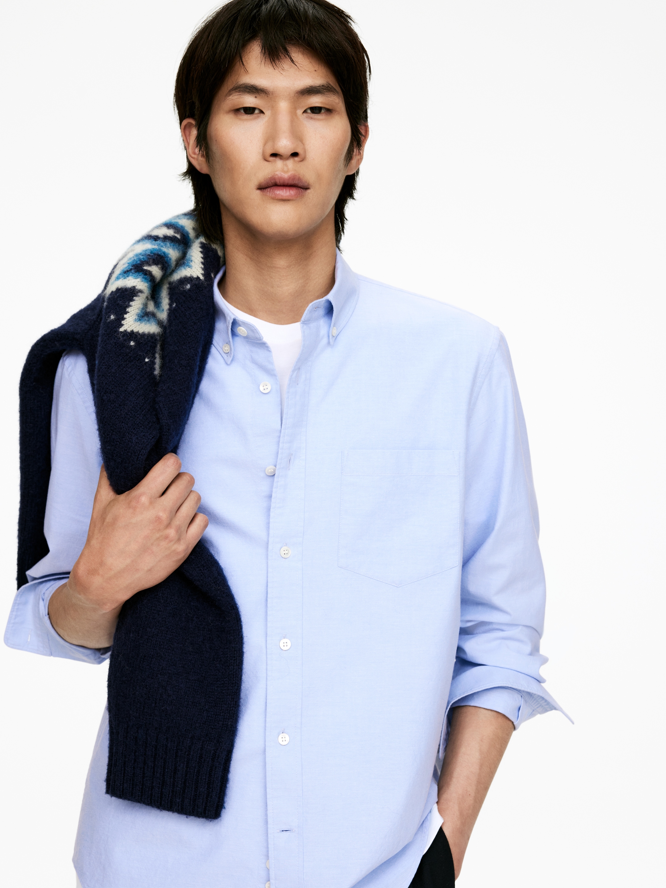 Agrandir l'image: Chemise Oxford - Bleu ciel - HOMME | H&M CH 4