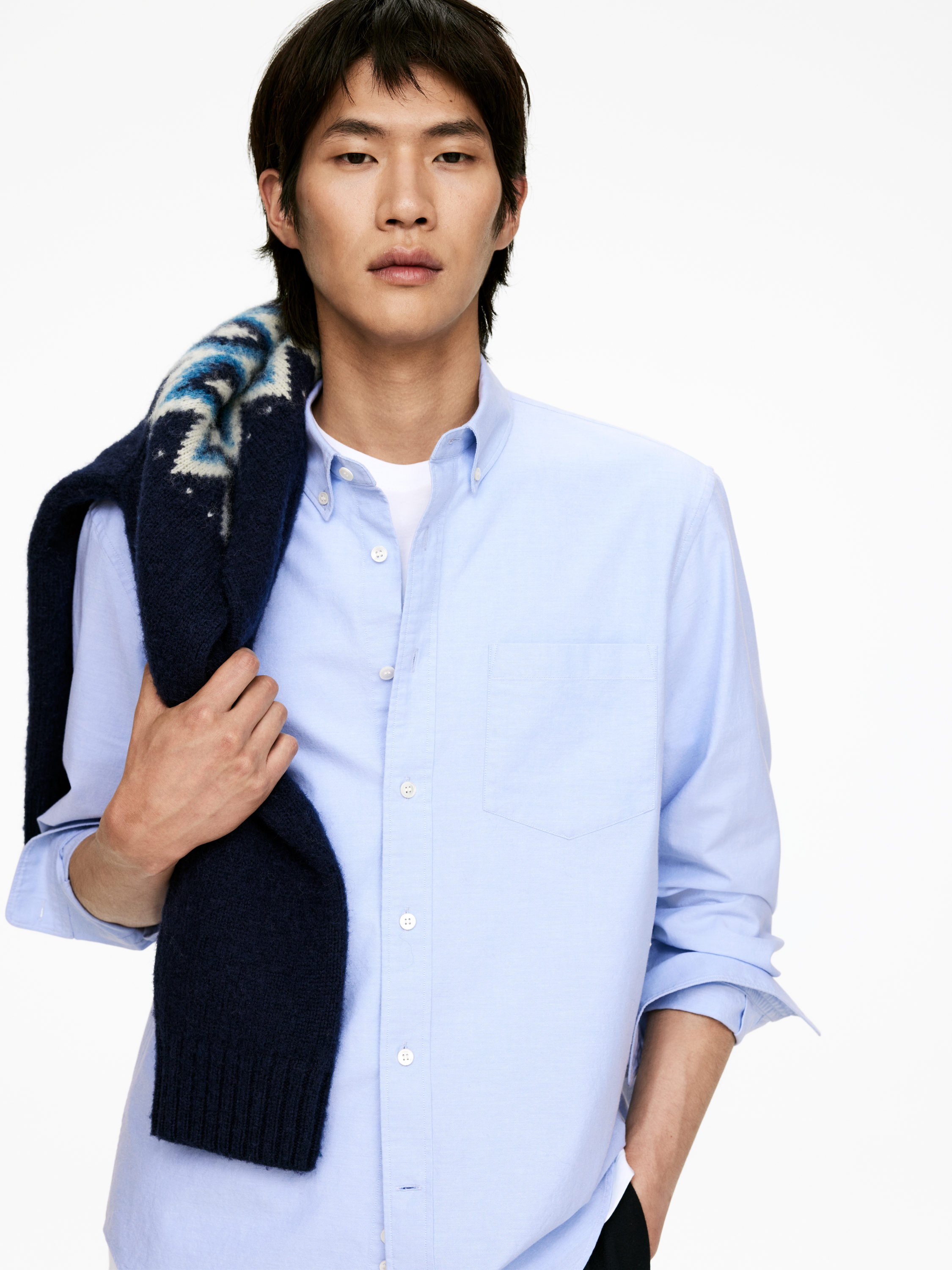 Chemise Oxford - Bleu ciel - Homme - StillMedia/Lookbook - 37