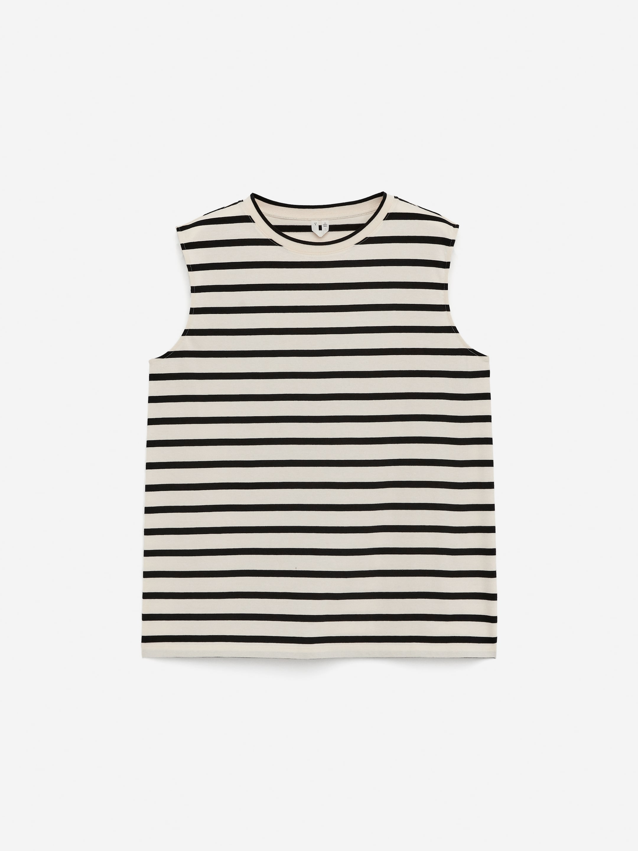 Grotere afbeelding bekijken: Loose Fit Tank Top - Black/Off White - DAMES | H&M BE 5