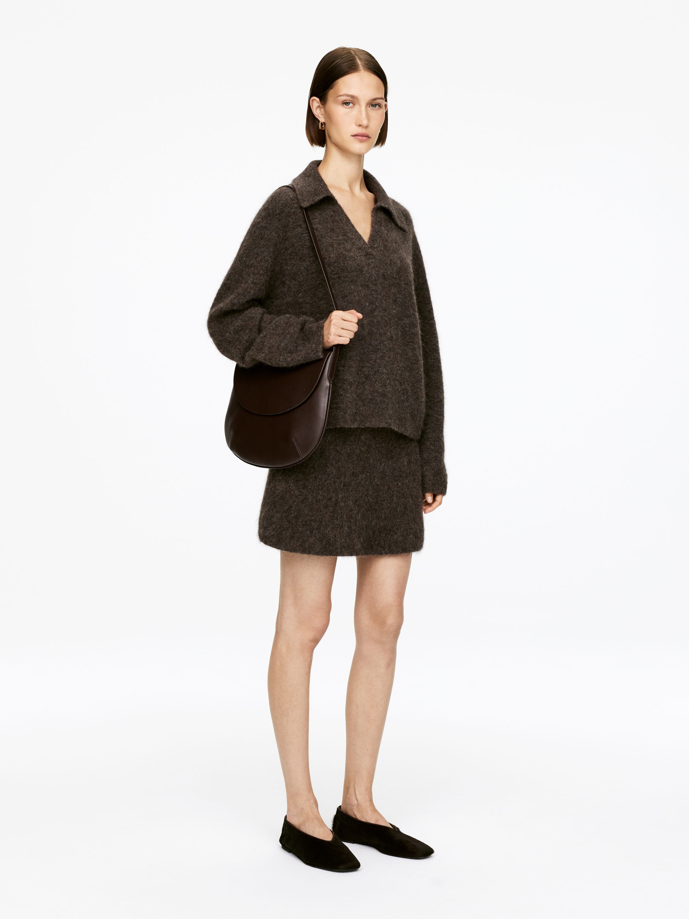 LeatherShoulderBag - Dark Brown - Women - StillMedia/Lookbook - 7