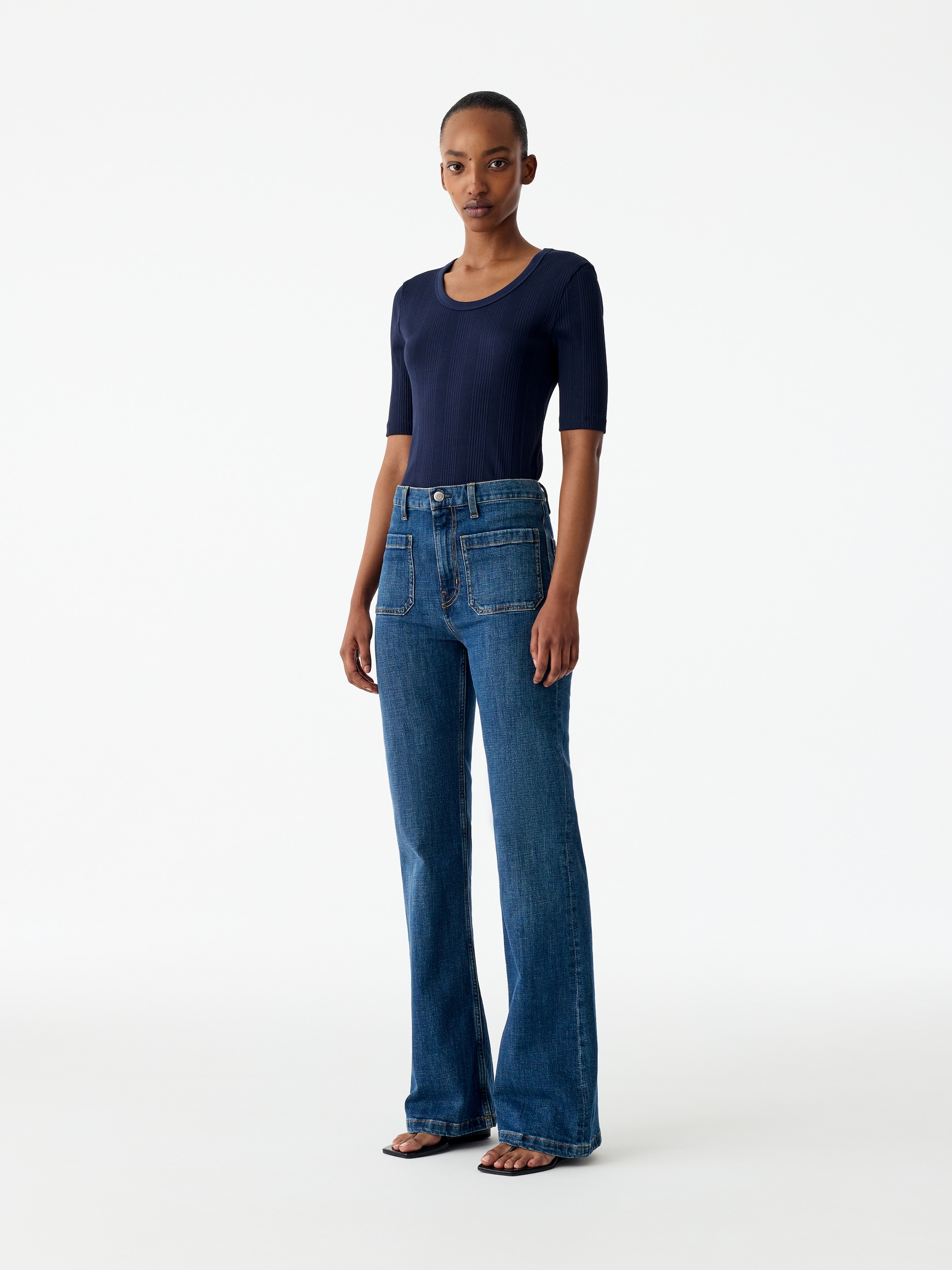 Vaqueros flared SPRUCE - Azul - Corte ajustado - women - StillMedia/Lookbook - 4