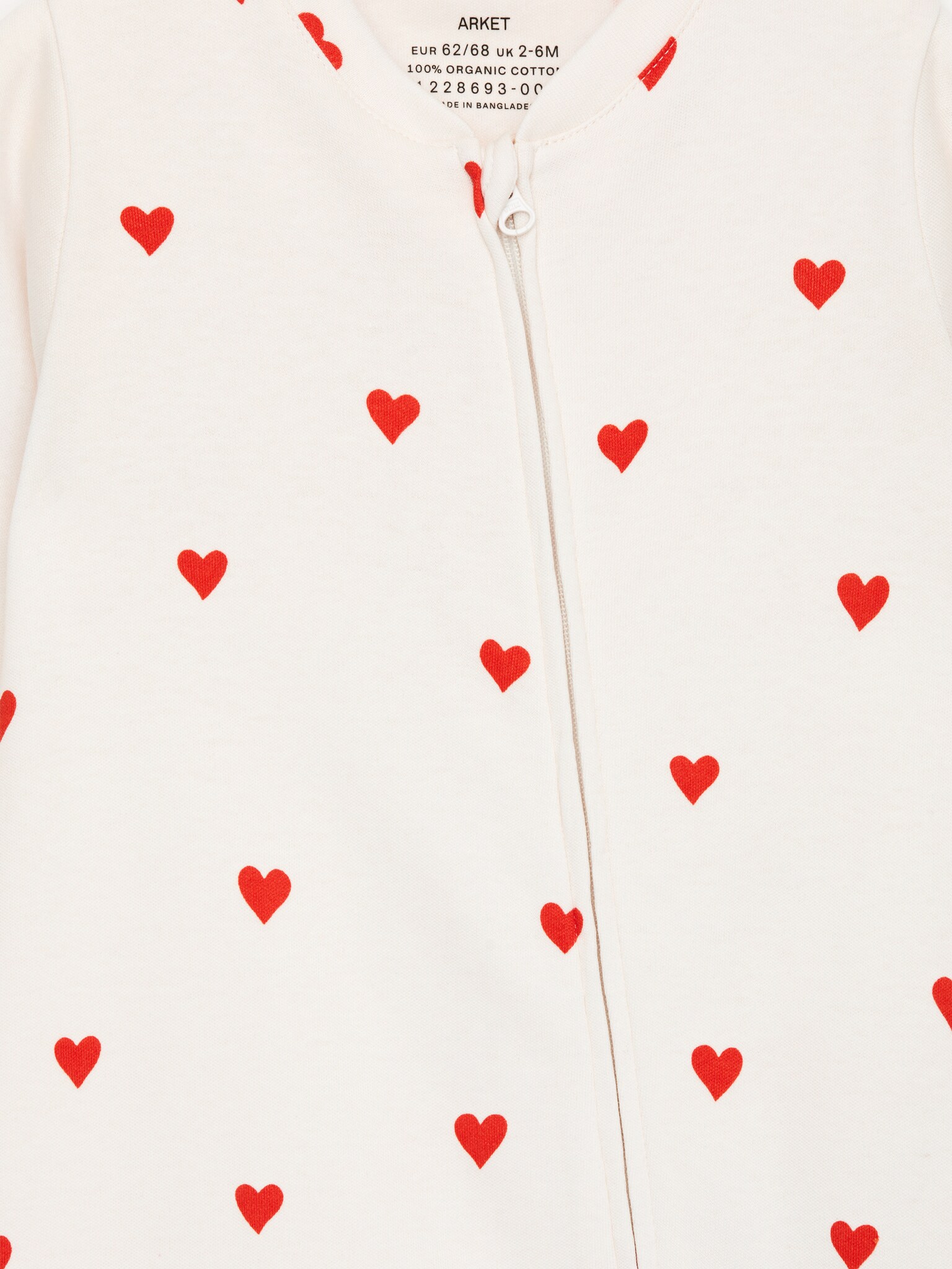 Pyjama tout-en-un - Blanc cassé/Rouge/Bleu clair/Pois verts - 3