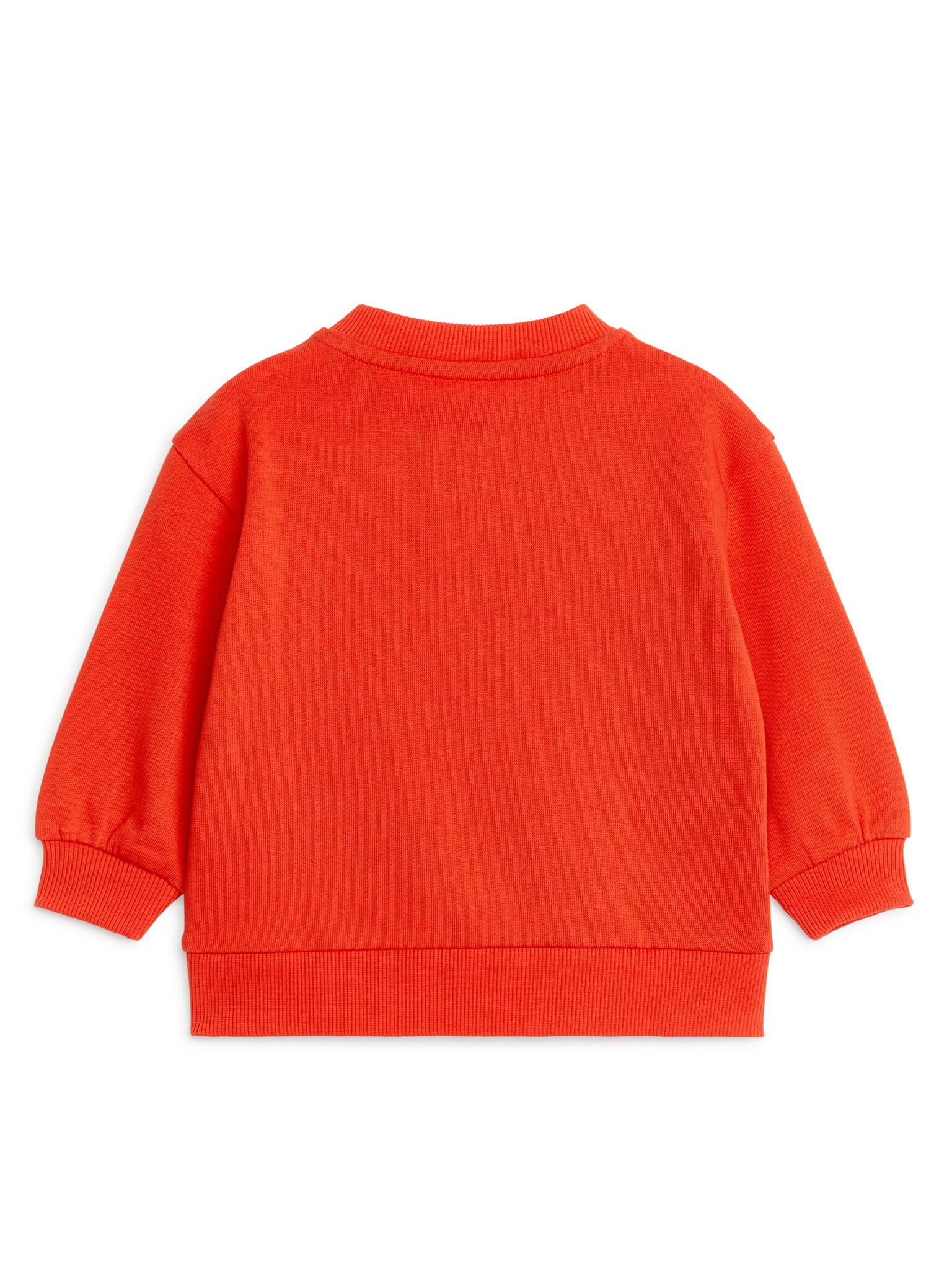 Sweat en coton - Rouge/Bleu clair chiné - 2