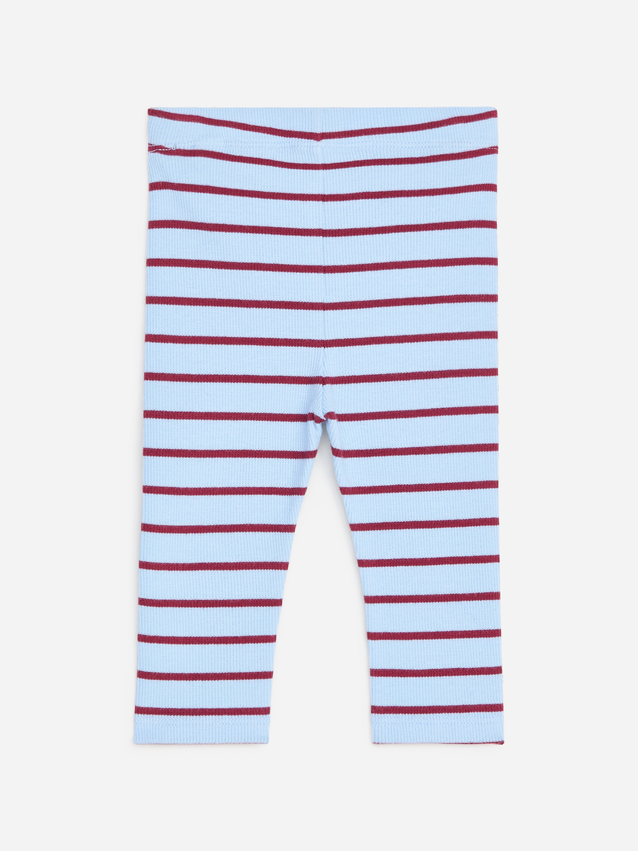 Ribbed Leggings - Light Blue/Burgundy - Slim fit - children - StillMedia/DescriptiveStillLife - 3