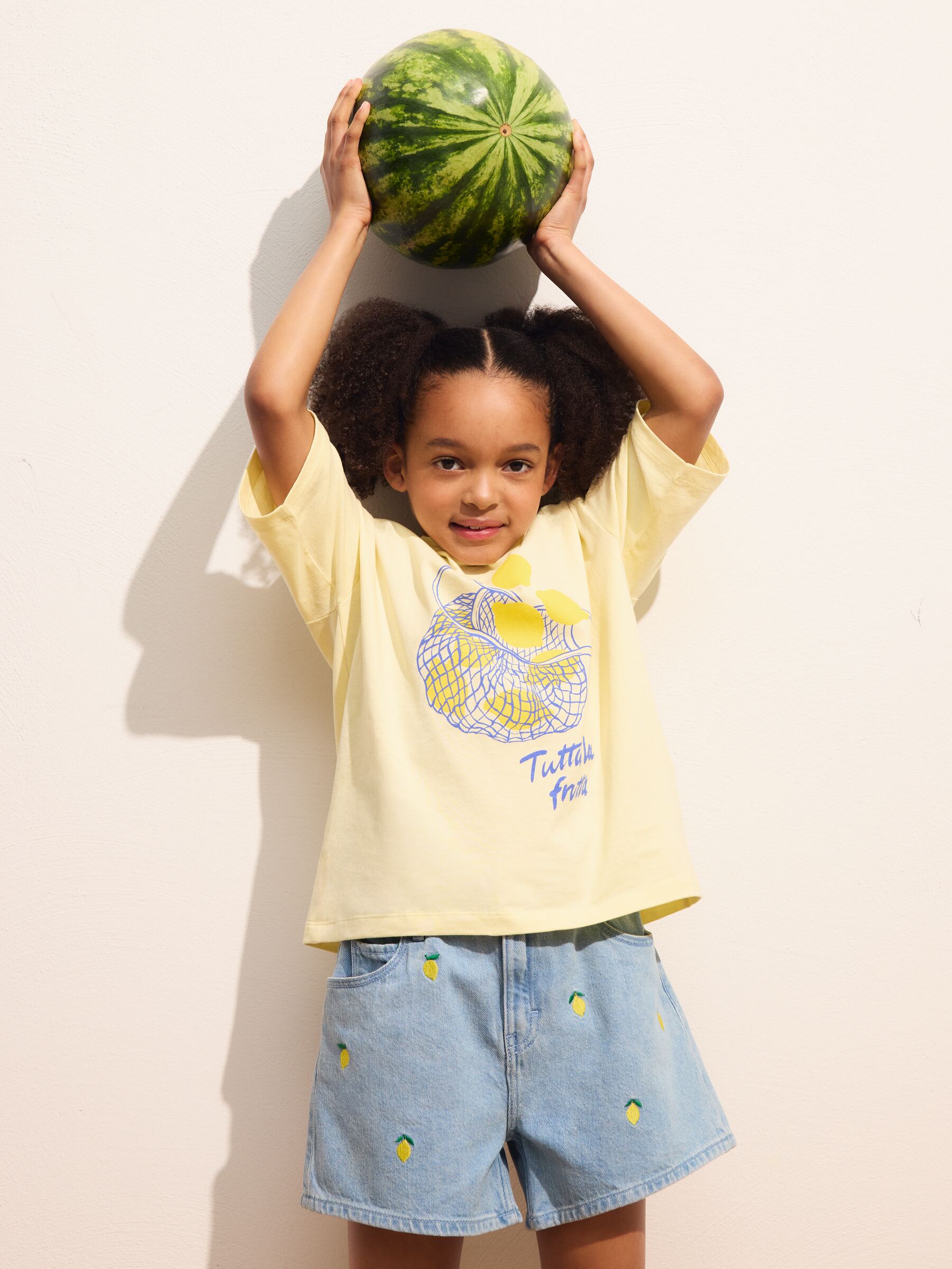Camiseta oversize - Amarillo empolvado/limones - Corte relajado - Children - StillMedia/Environmental - 1