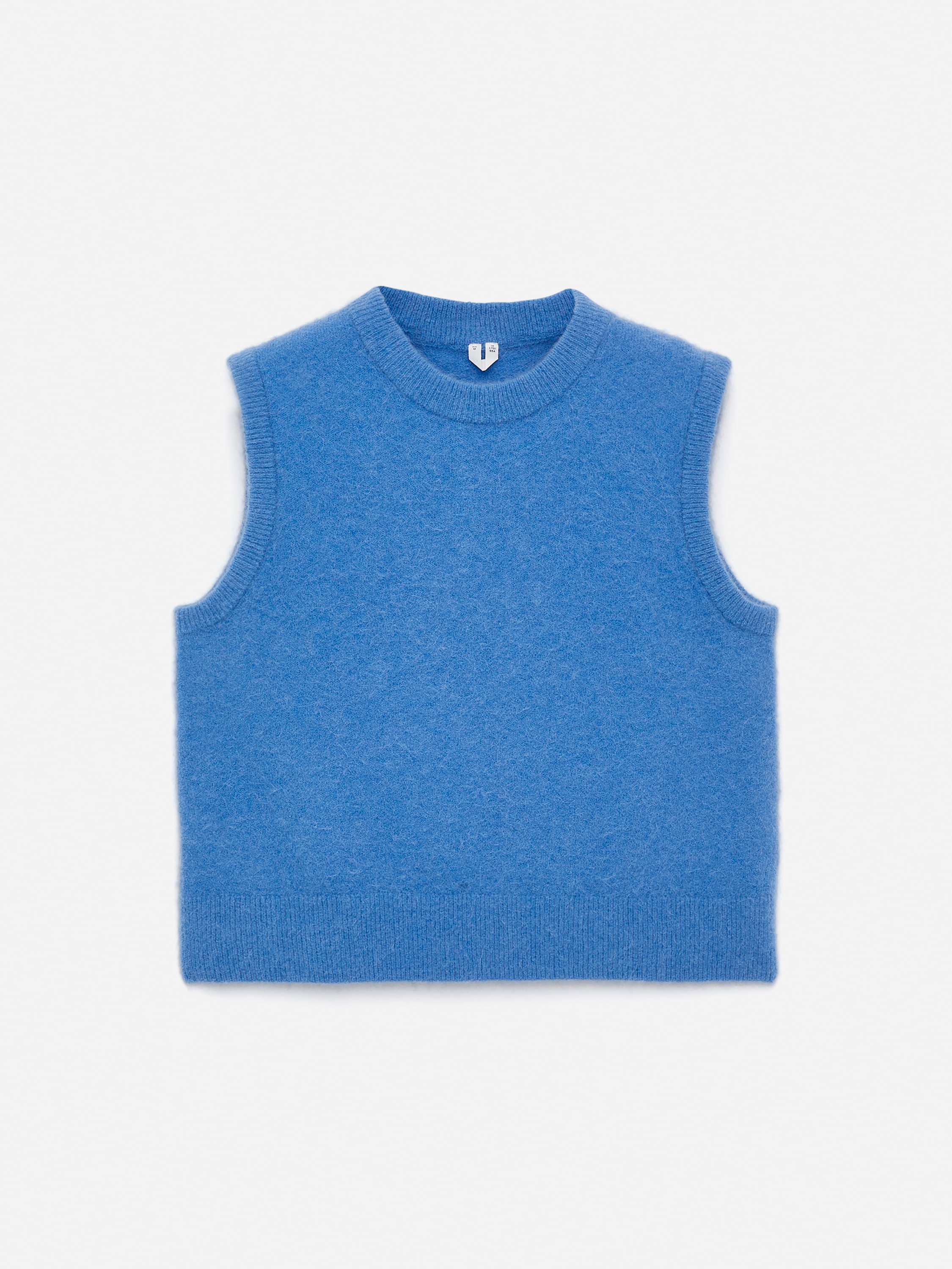 Gilet en mélange de laine et d'alpaga - Bleu/Noir