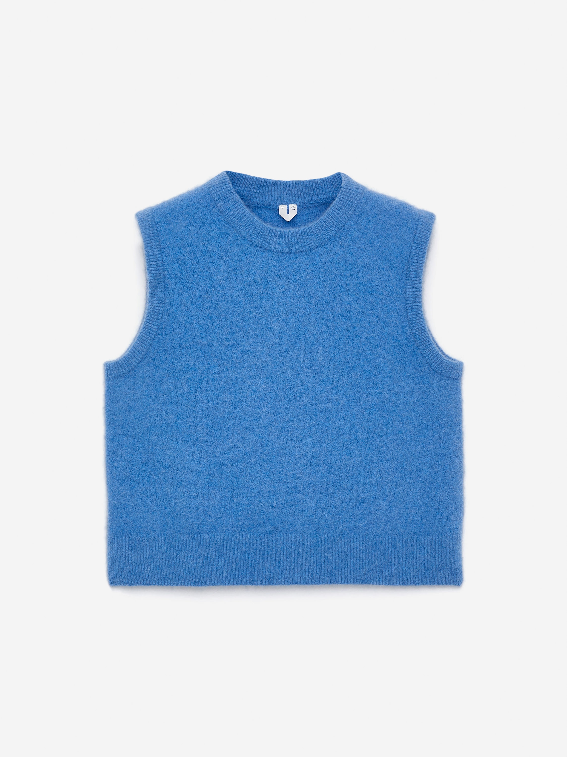 Alpaca-Wool Blend Vest - Blue - Regular fit - Women - StillMedia/DescriptiveStillLife - 1