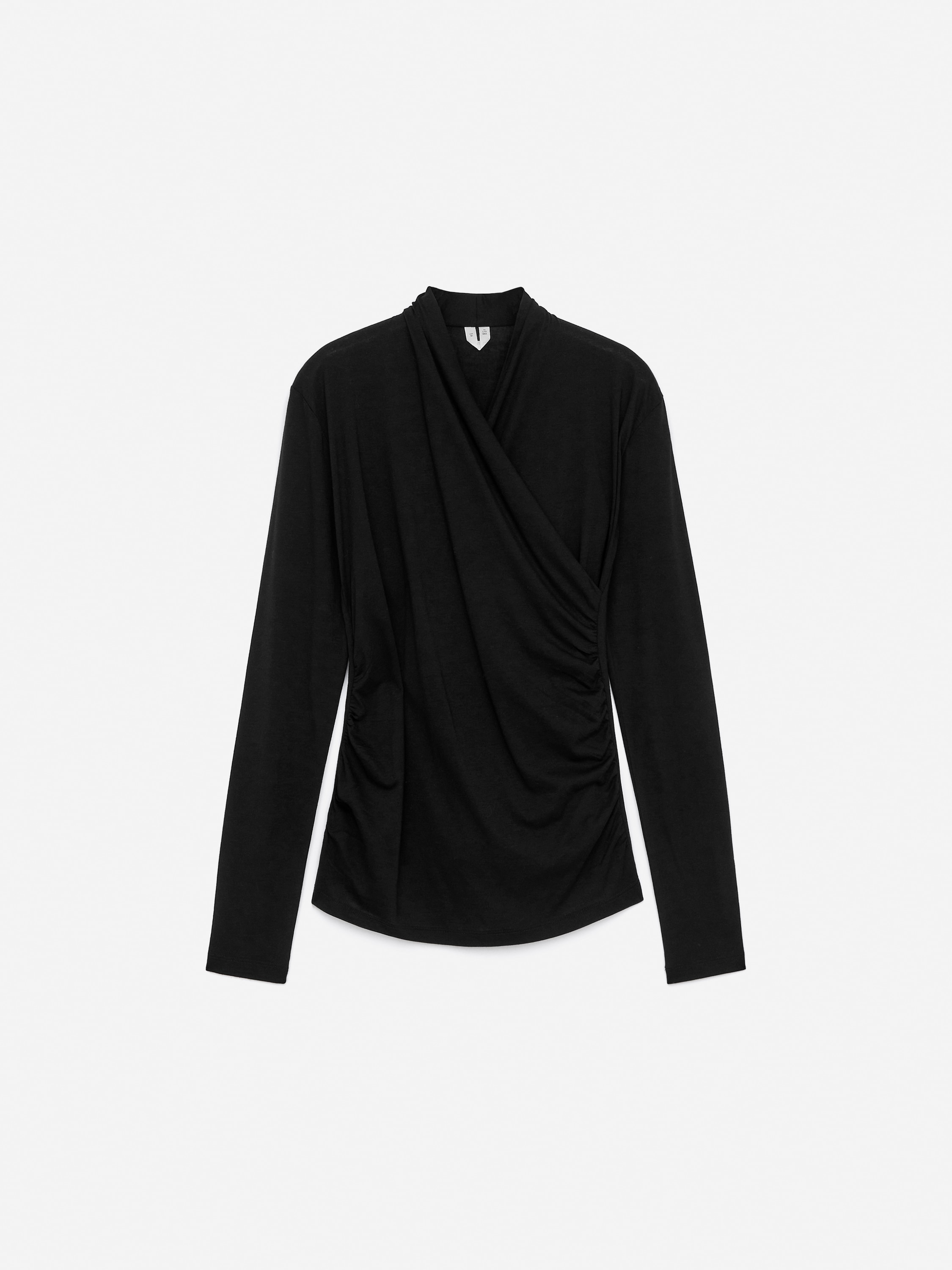 Kopertowy top z lyocellu i bawełny - Czarny/Zielony khaki