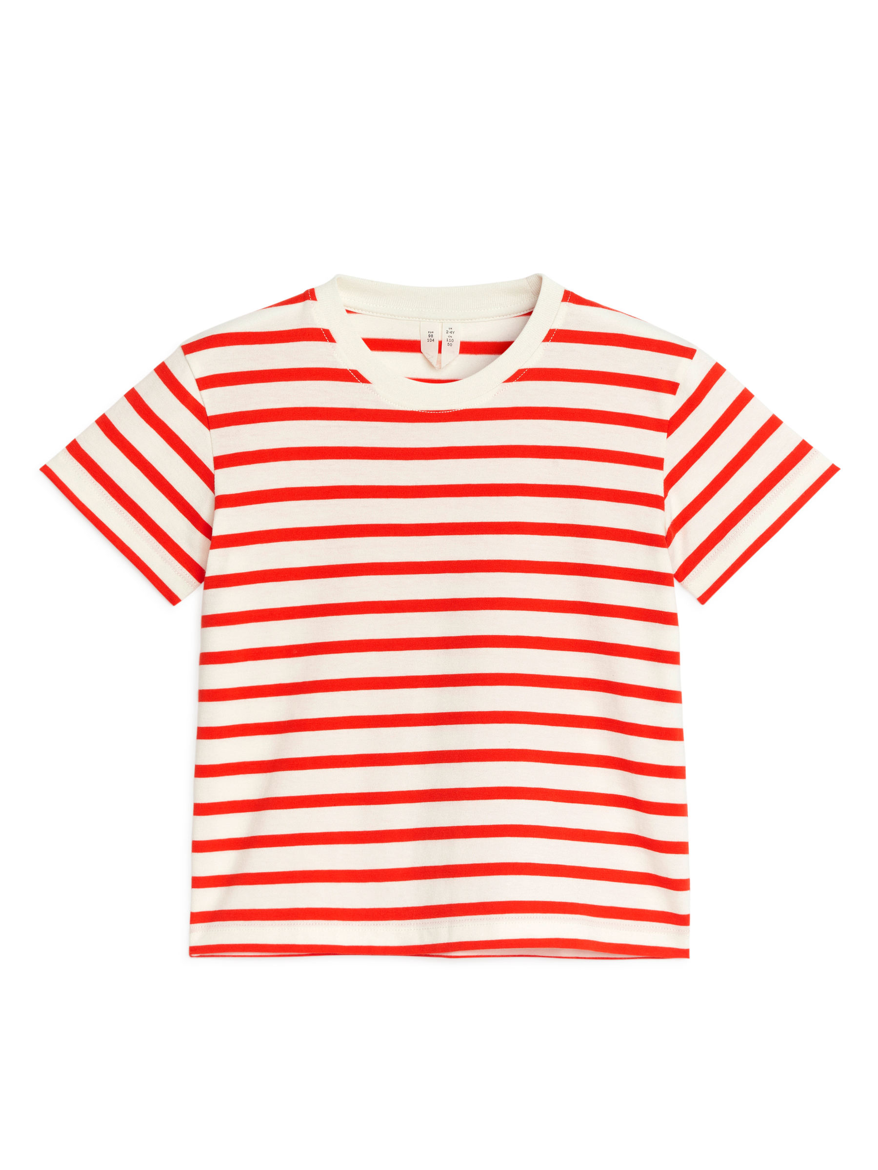 T-Shirt mit Rundhalsausschnitt, 2er-Pack - Rot/Cremeweiß - Regular Fit - Kinder - StillMedia/DescriptiveStillLife - 3