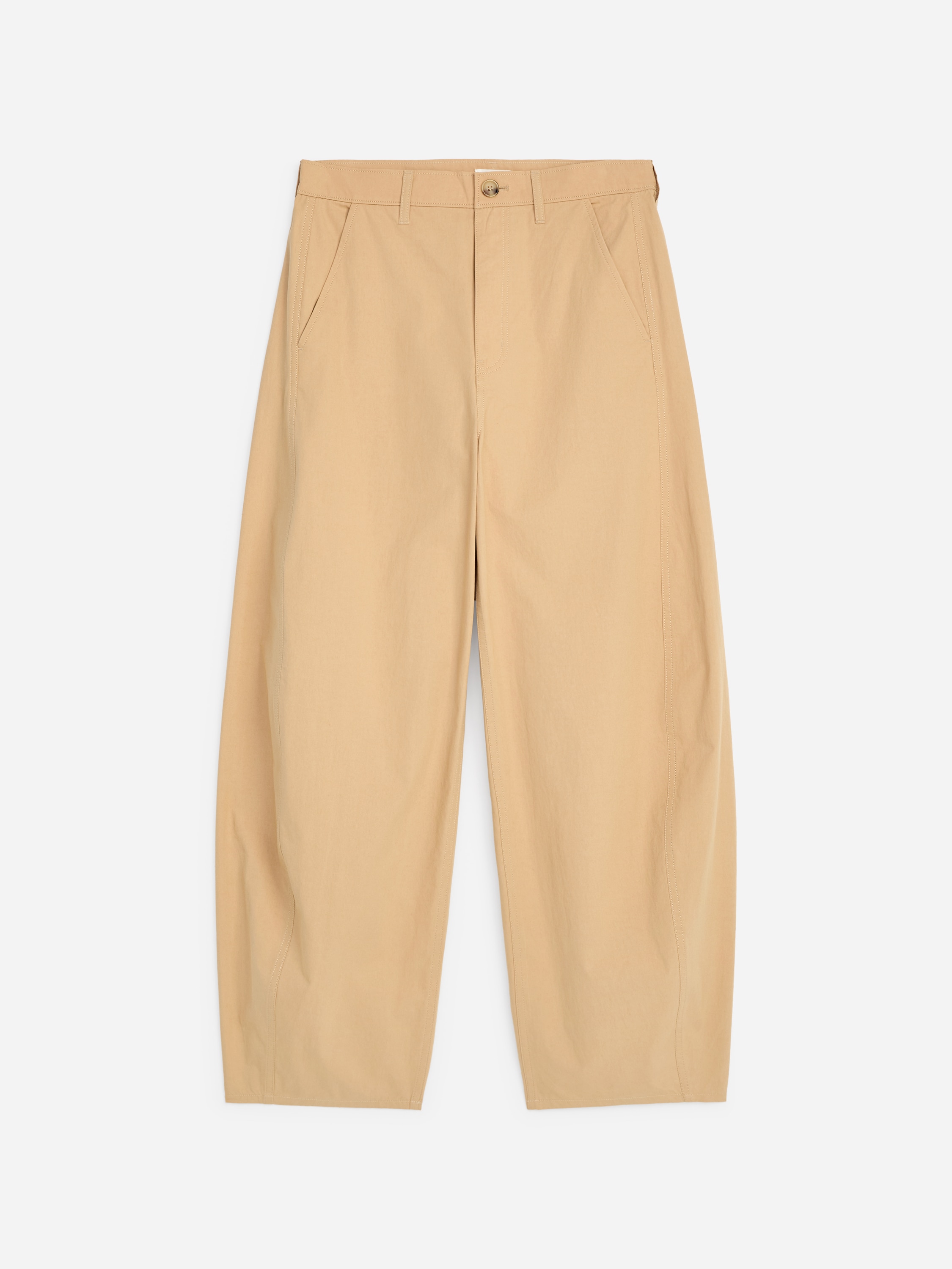 Barrel leg byxor - Beige/Svart/Beige/Svart/Off-white