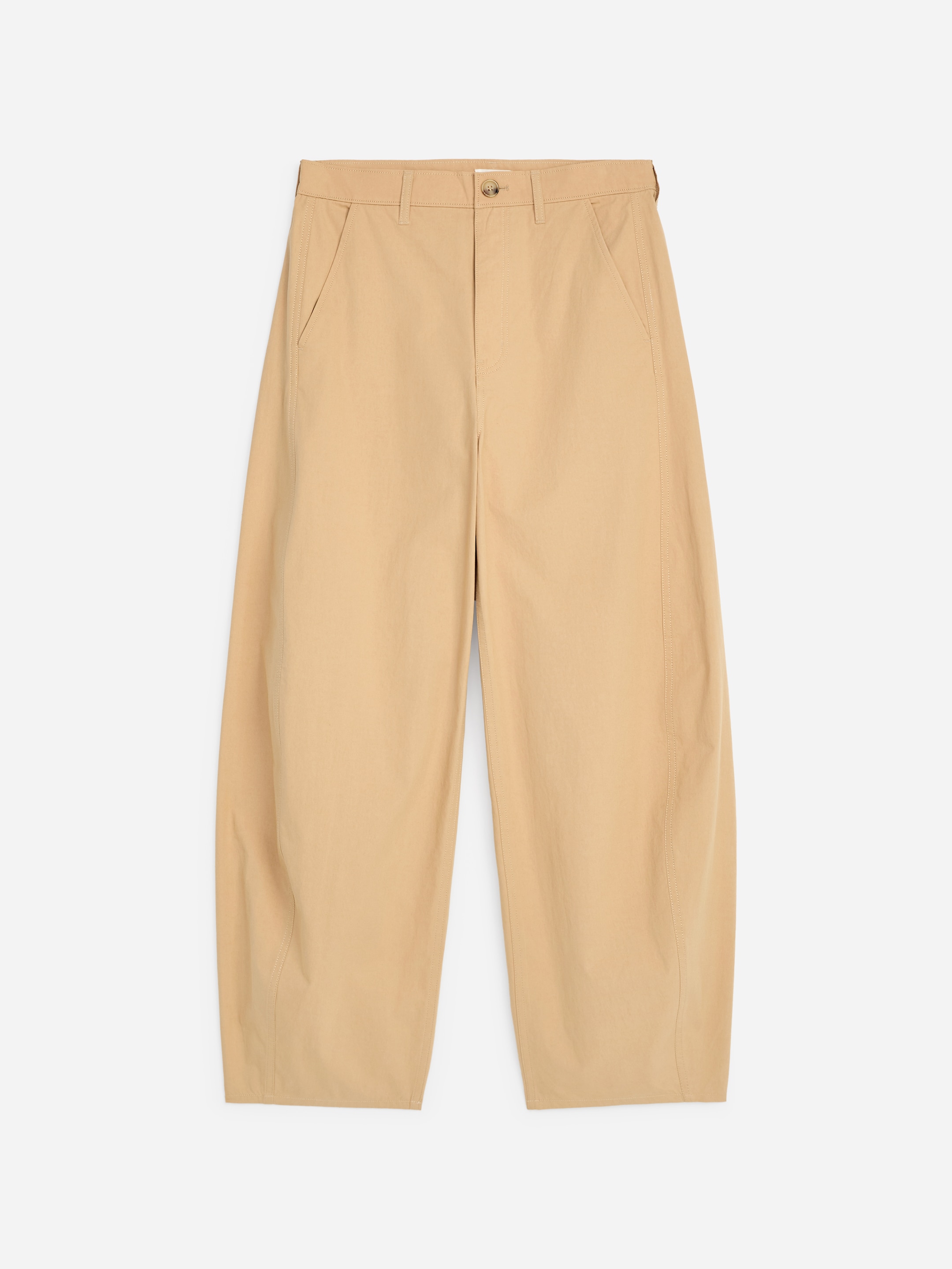 Pantalon jambes barrel-#C1B594-19550