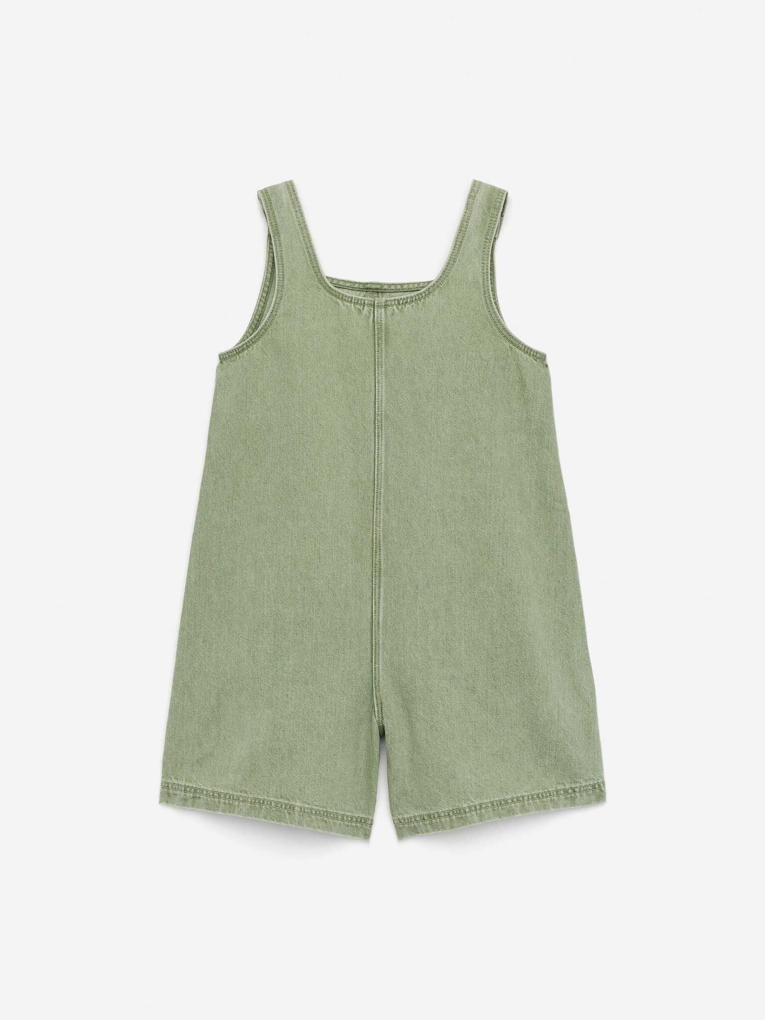 Denim Jumpsuit - Green - 3