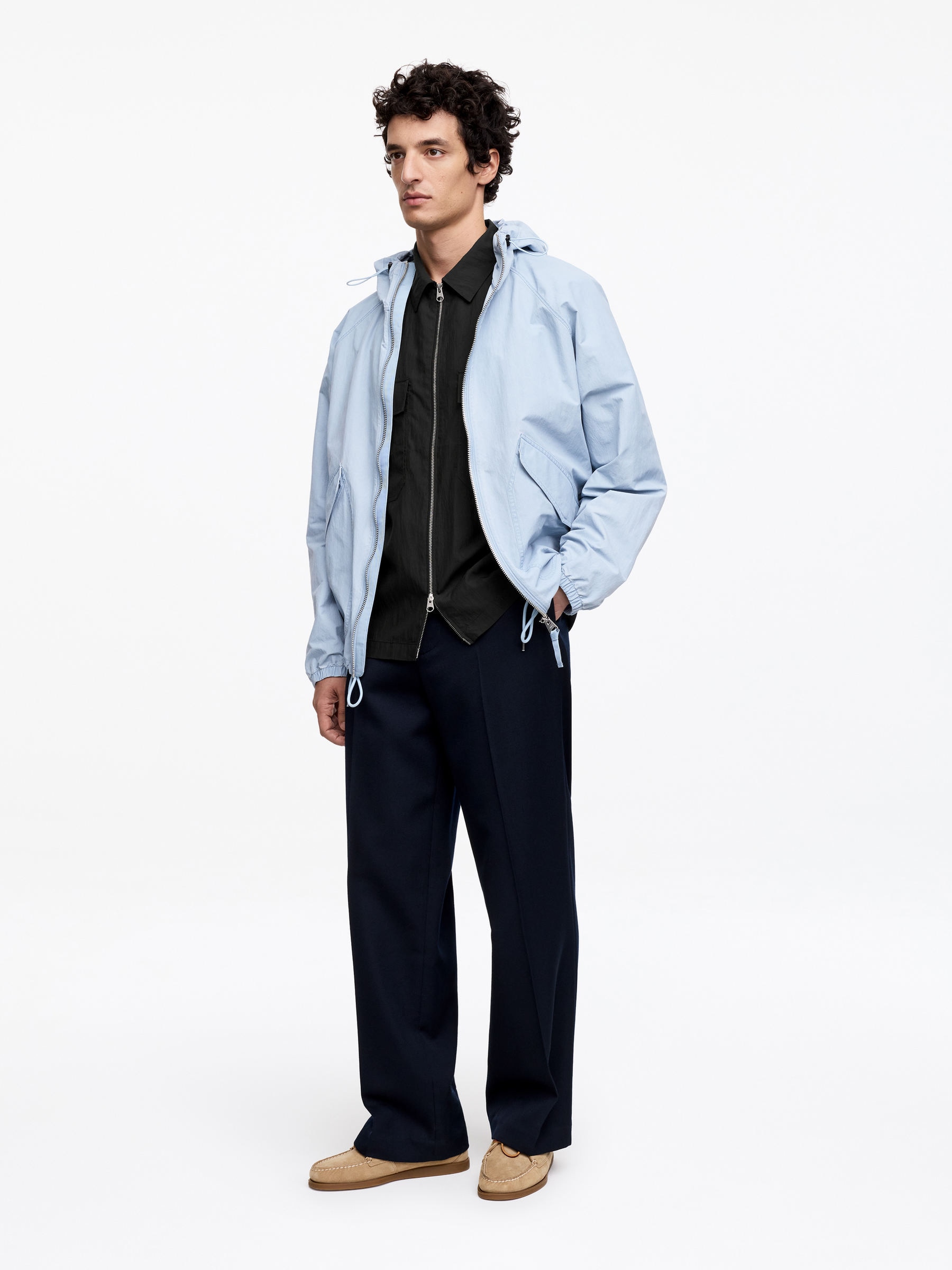 Sobrecamisa de mezcla de lyocell - Negro - Corte estándar - Men - StillMedia/Lookbook - 4