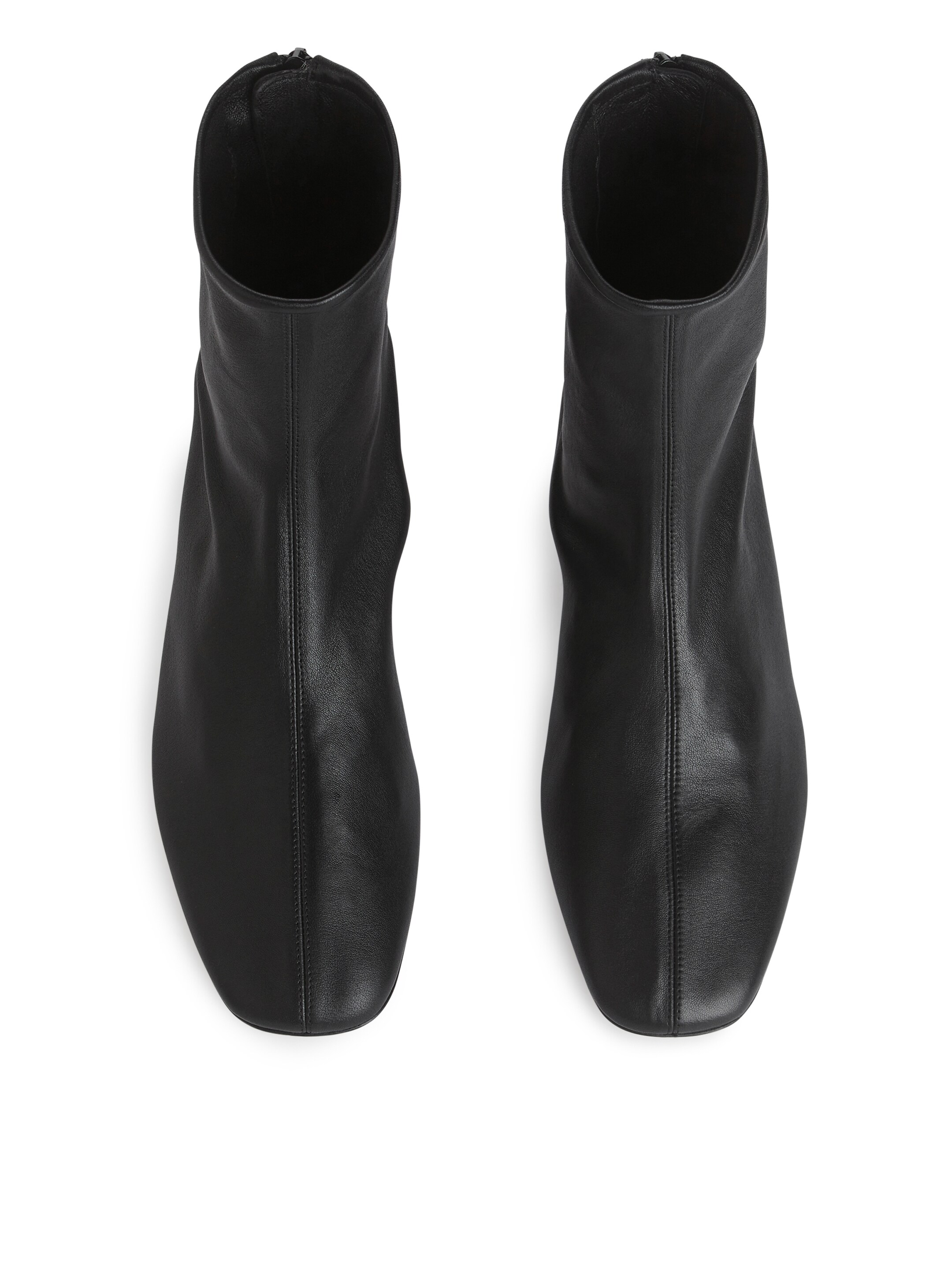Stretch-Leather Sock Boots - Black - Women - StillMedia/DescriptiveStillLife - 5
