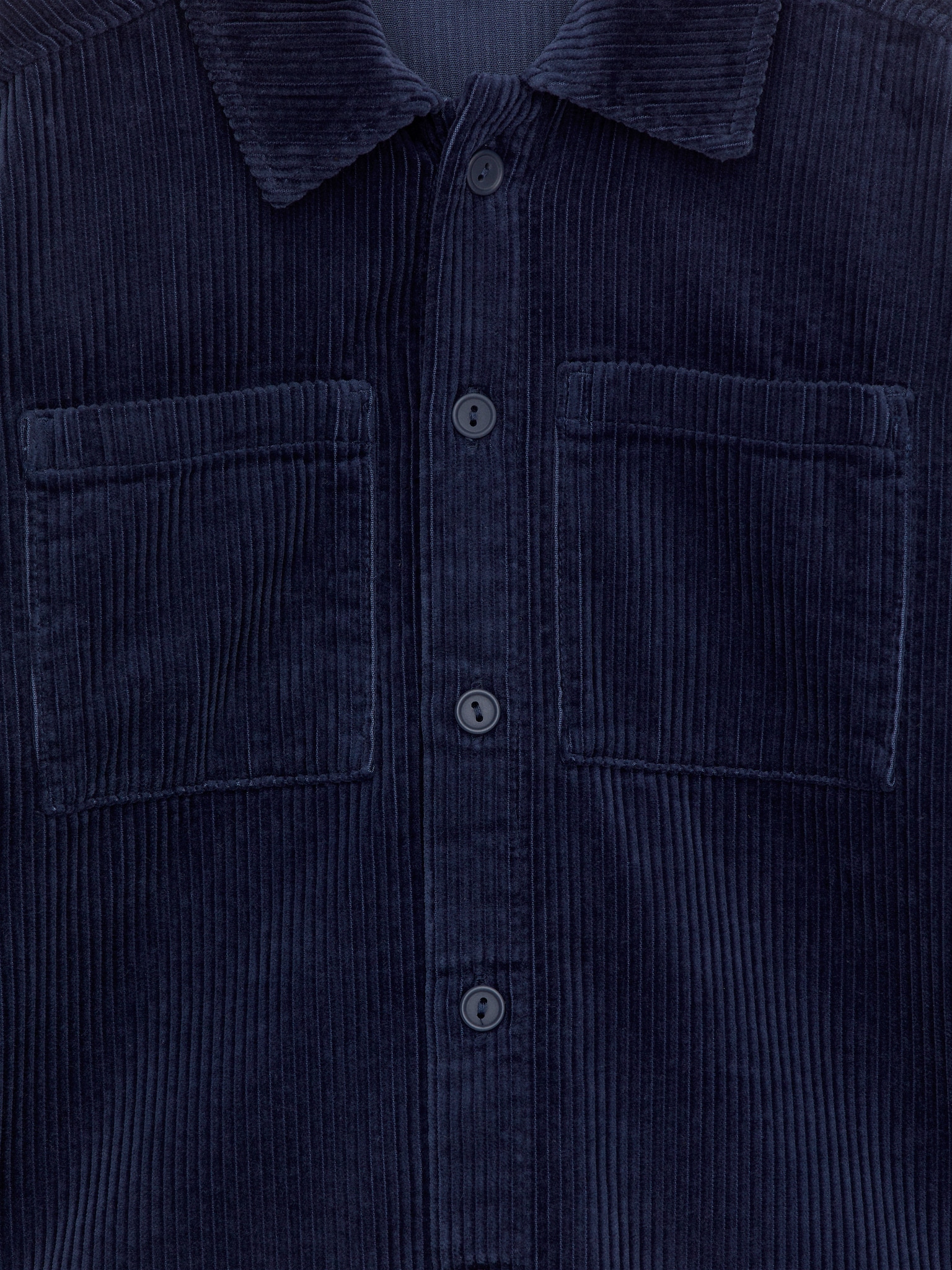 Sobrecamisa de pana - Azul oscuro - 3