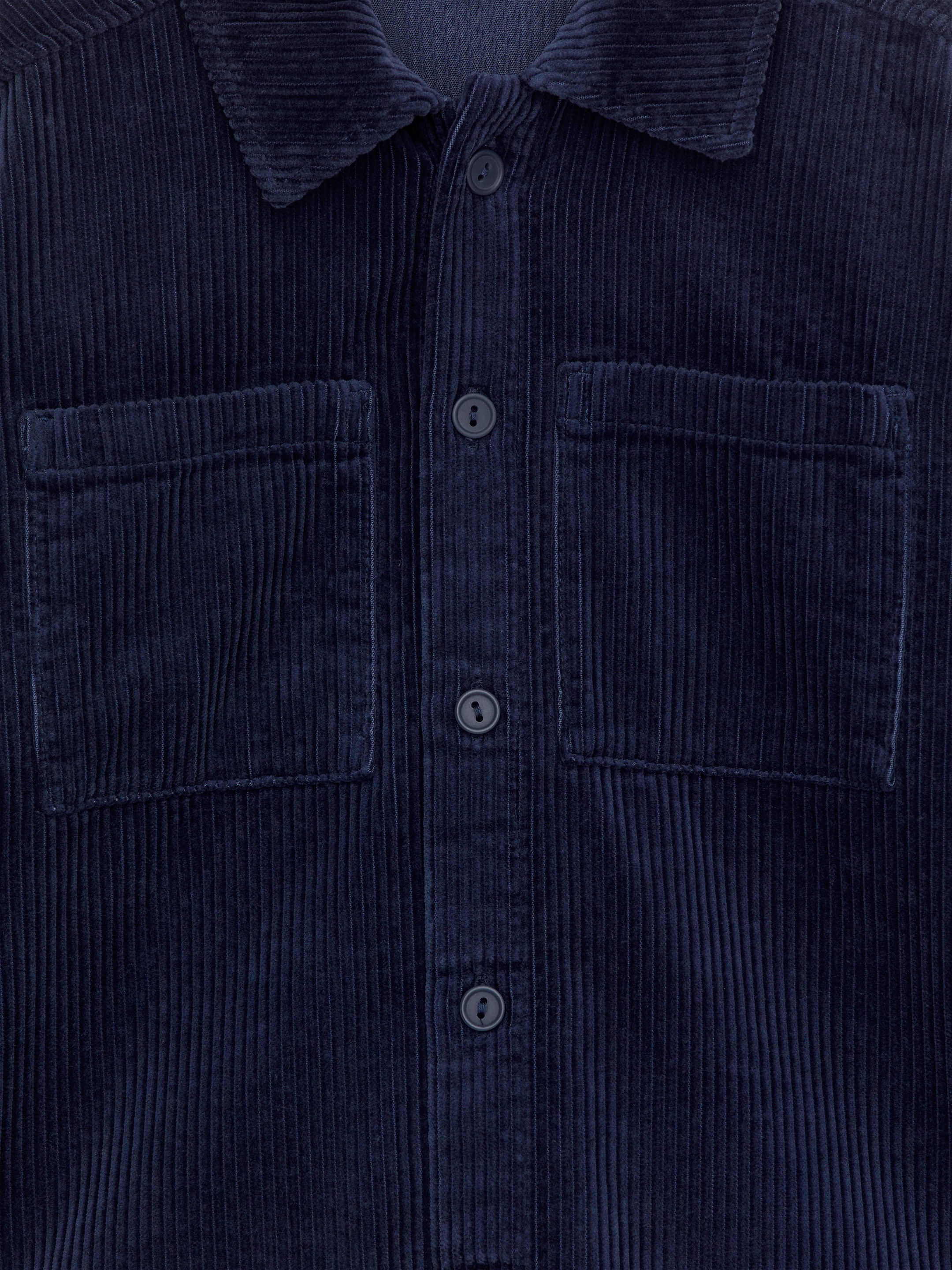 Se større billede: Overshirt i fløjl - Mørkeblå - BØRN | H&M DK 3