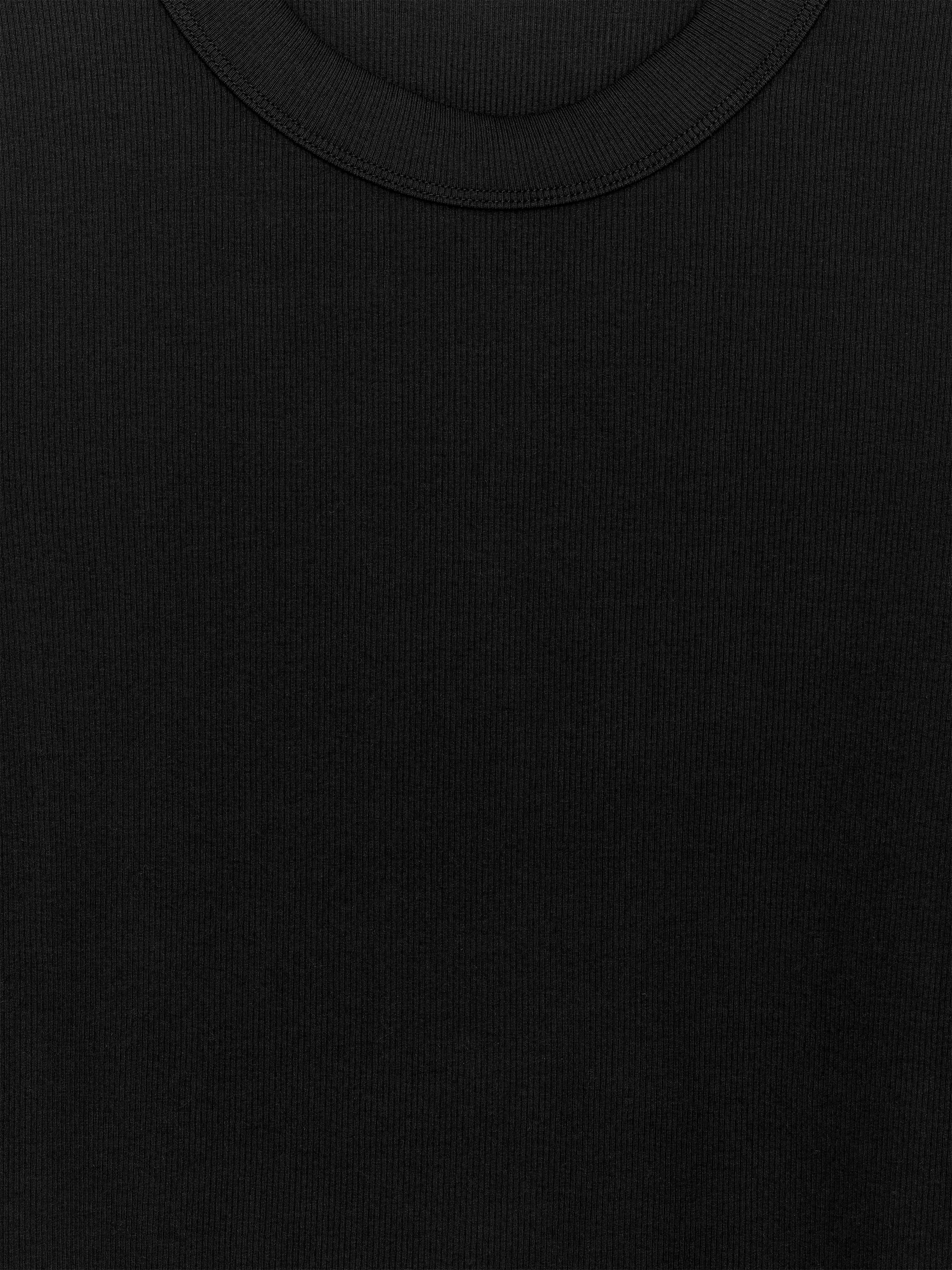 Camiseta de canalé ajustada - Negro - Corte ajustado - Women - StillMedia/DescriptiveDetail - 2