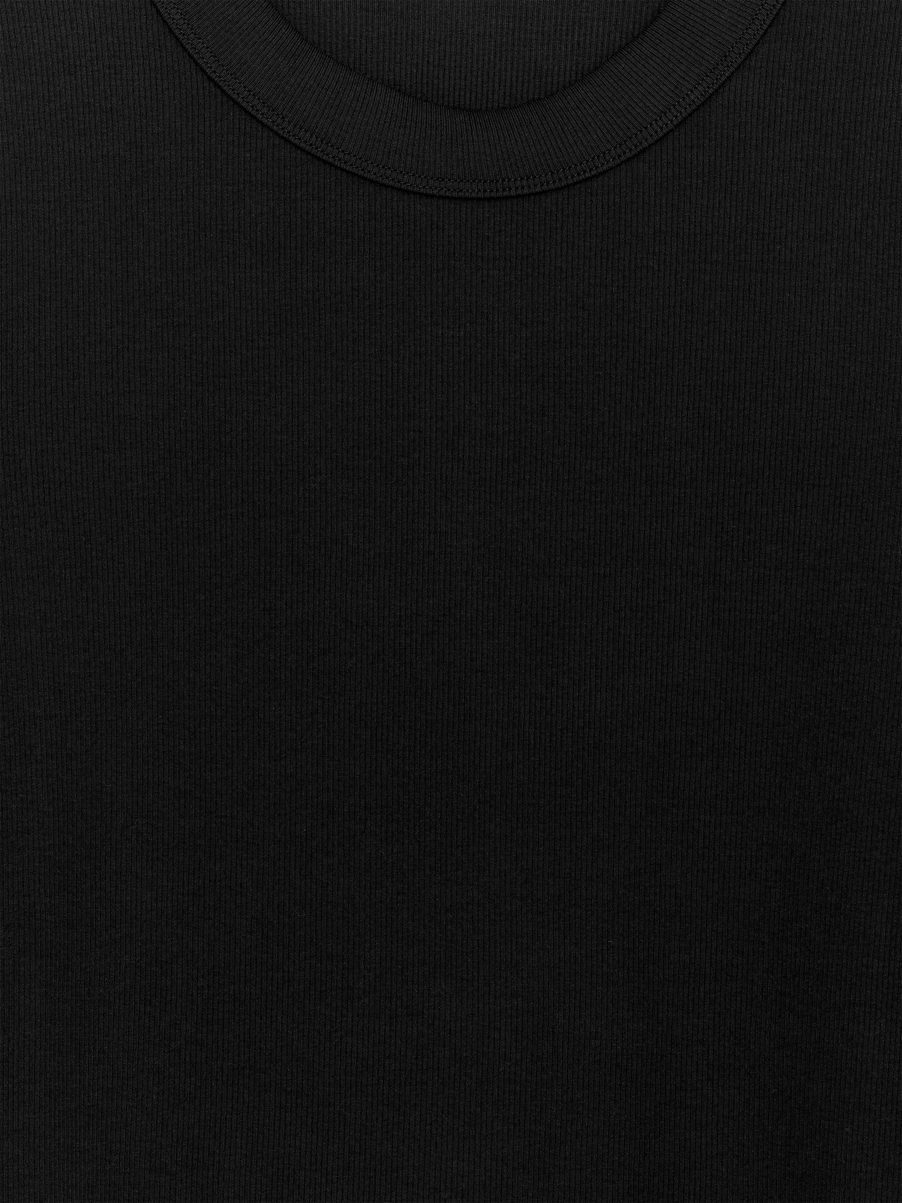 Top de canalé - Negro - Corte ajustado - Women - StillMedia/DescriptiveDetail - 2