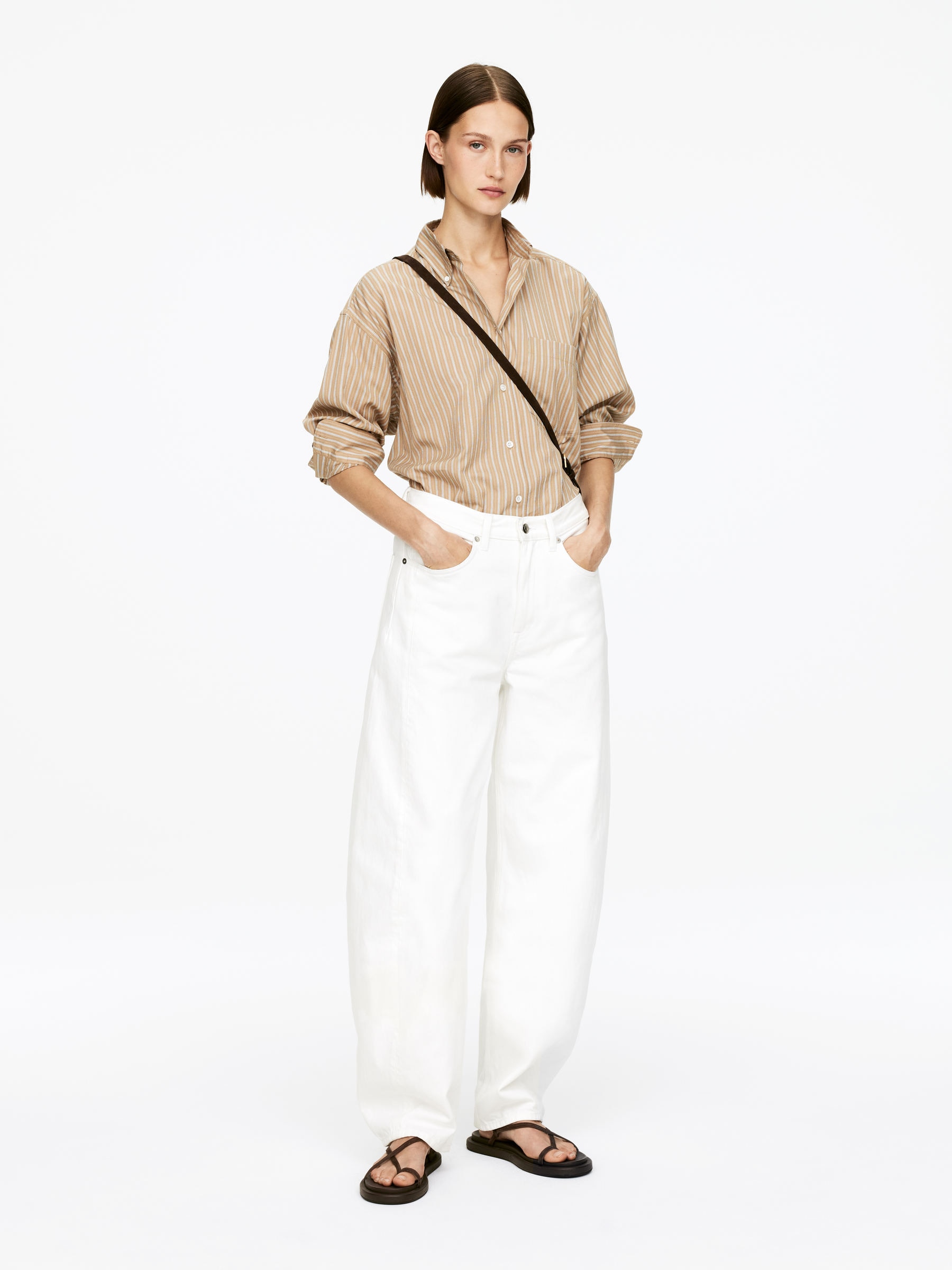 Leather Strap Sandals - Brown - Women - StillMedia/Lookbook - 7