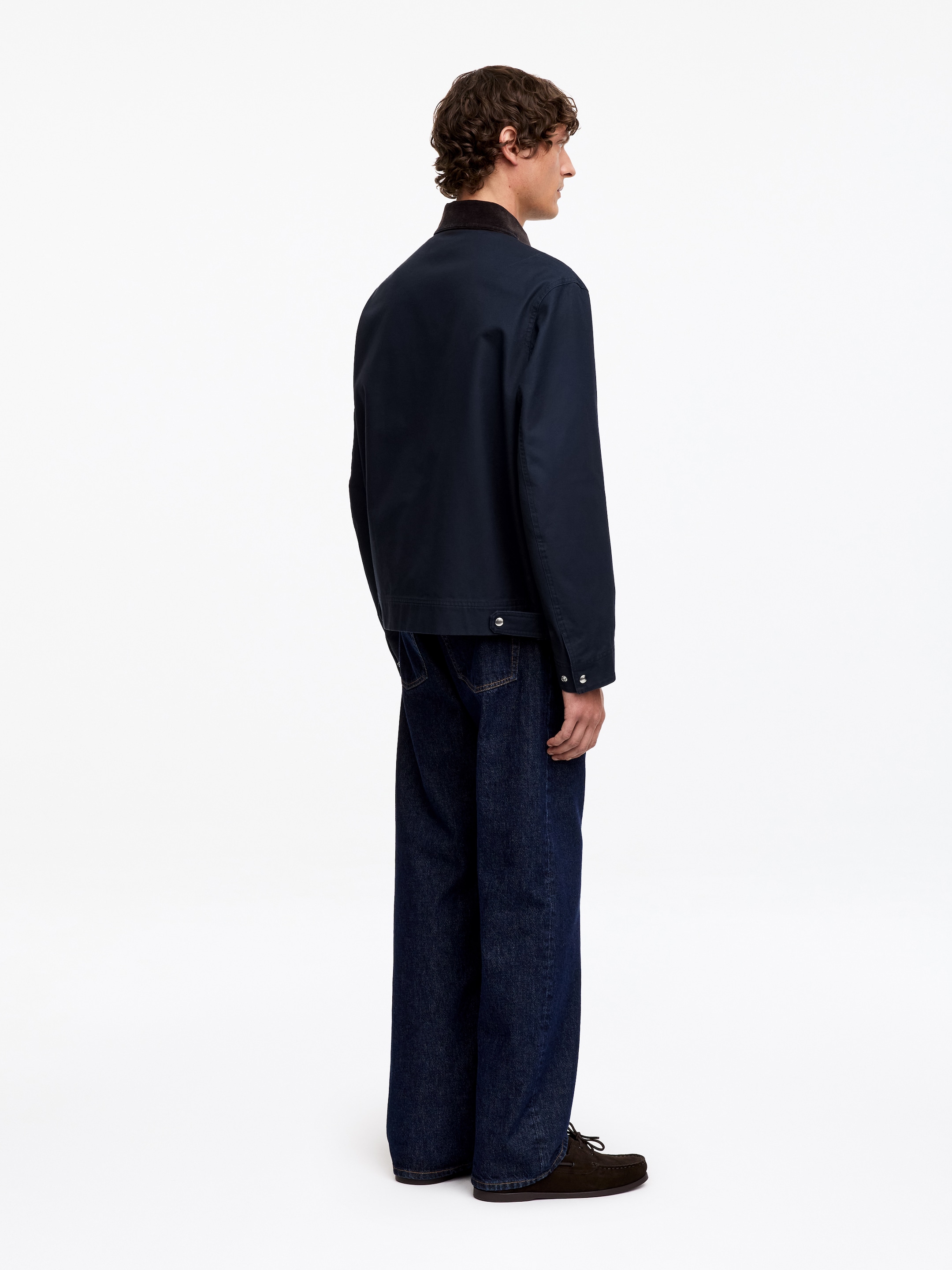 Kurtka z bawełnianego płótna - Ciemnoniebieski - Fason swobodny - Men - StillMedia/Lookbook - 10