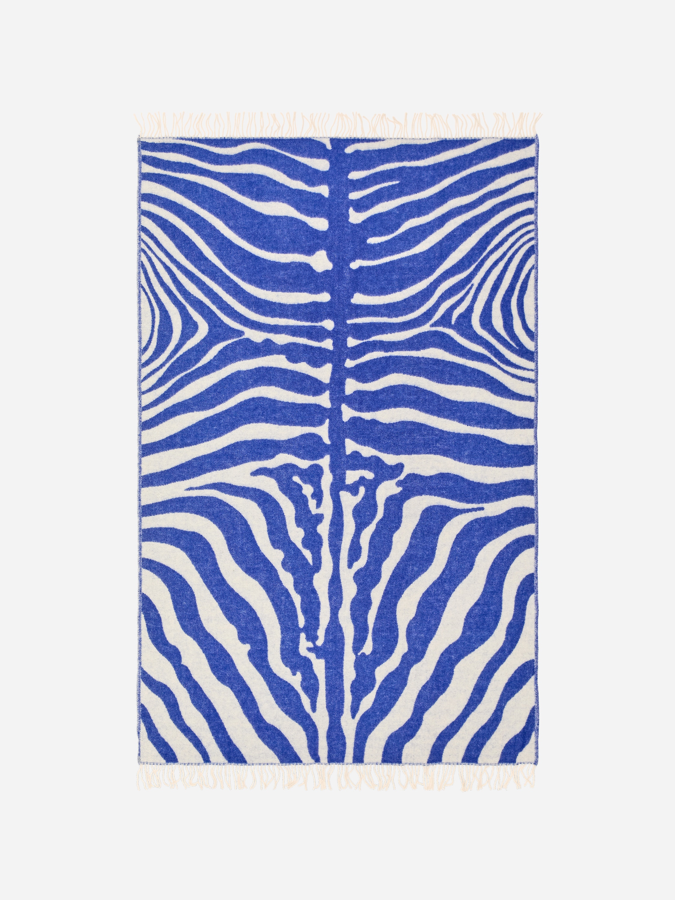 Klippan Wool Blanket – Bright Blue/Off White – ARKET NO