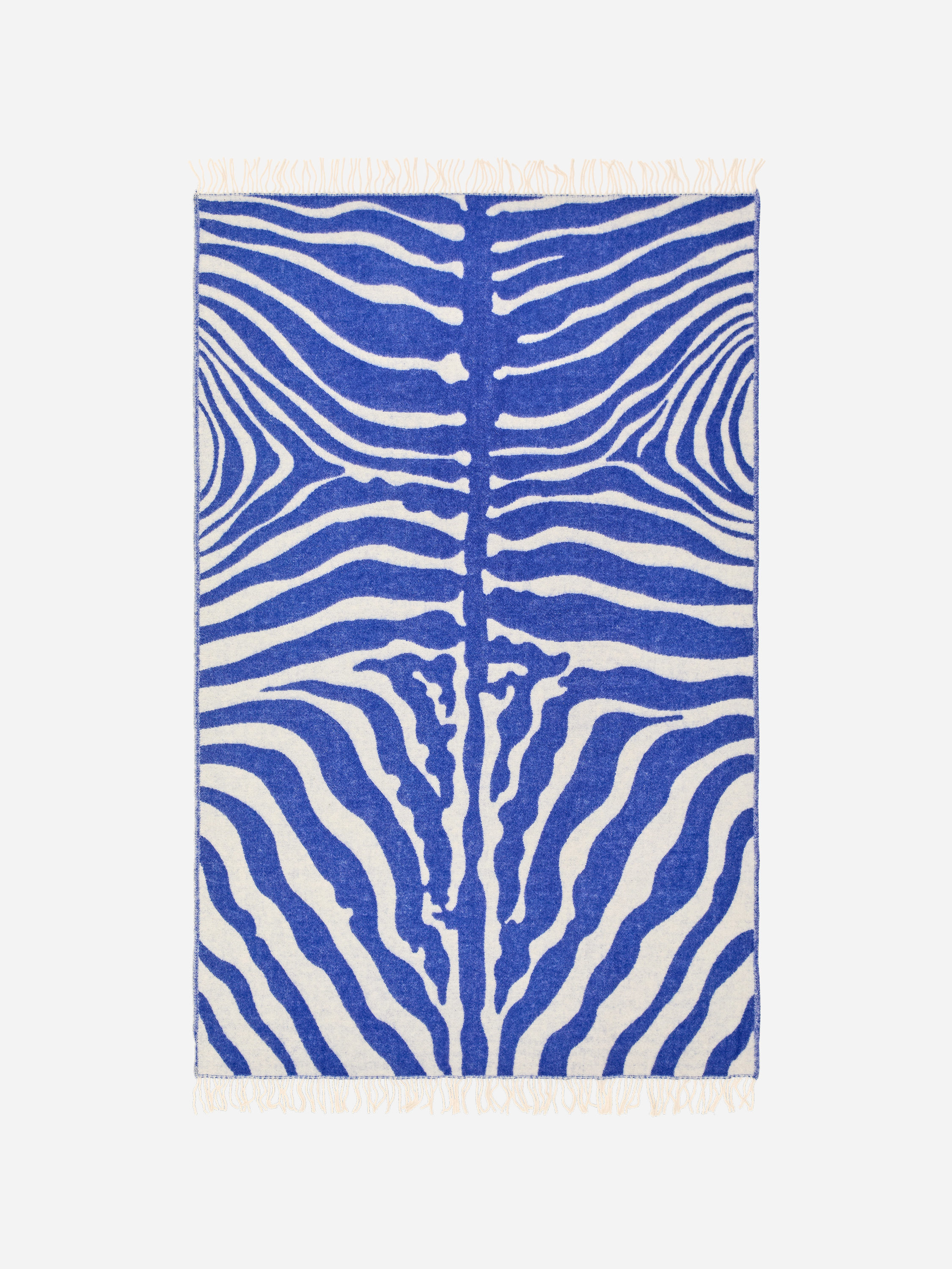 Plaid en laine Klippan-#003EFE-17643