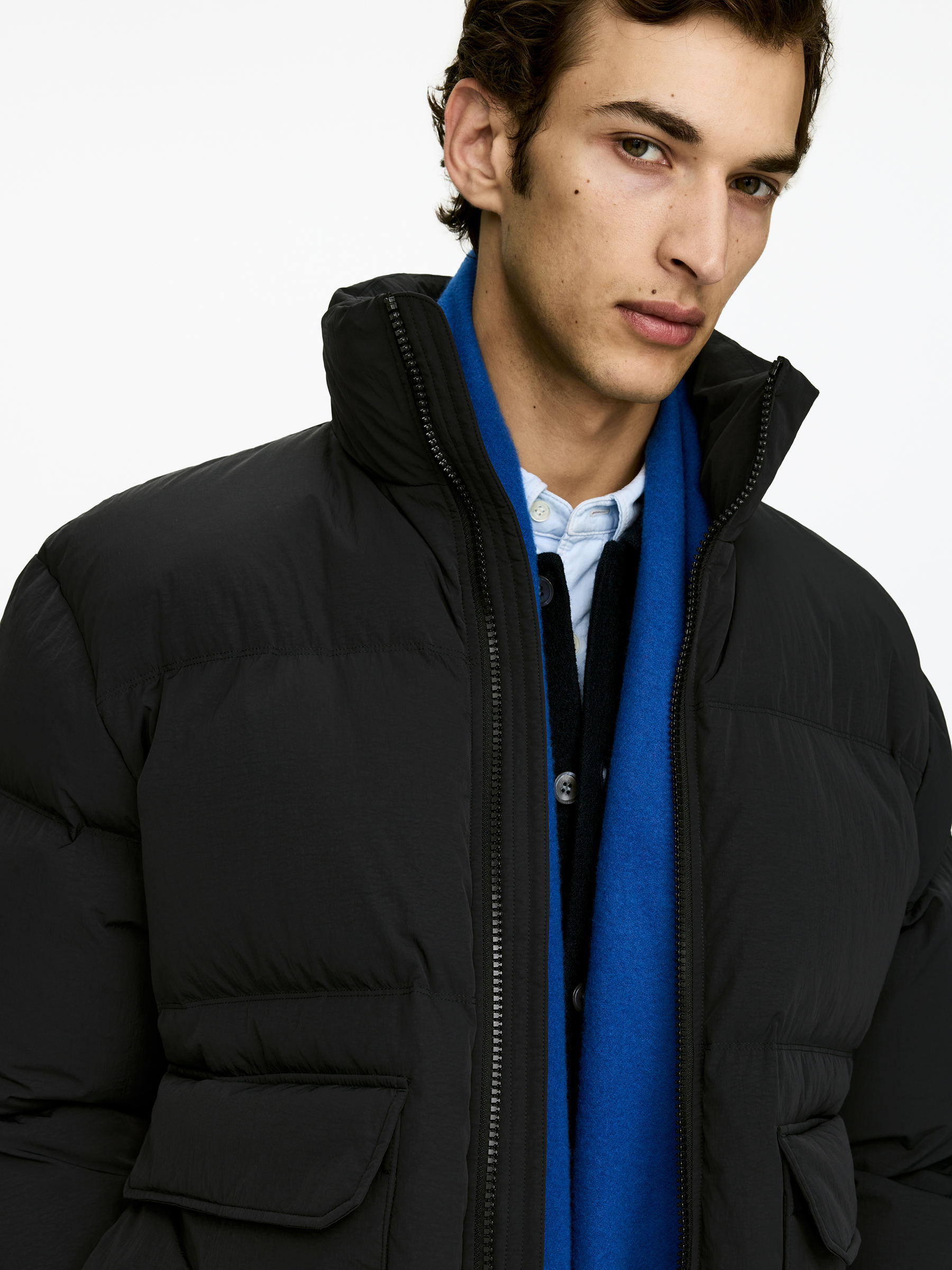 Upcycled Down Jacket - Black - Regular fit - Men - StillMedia/Lookbook - 3