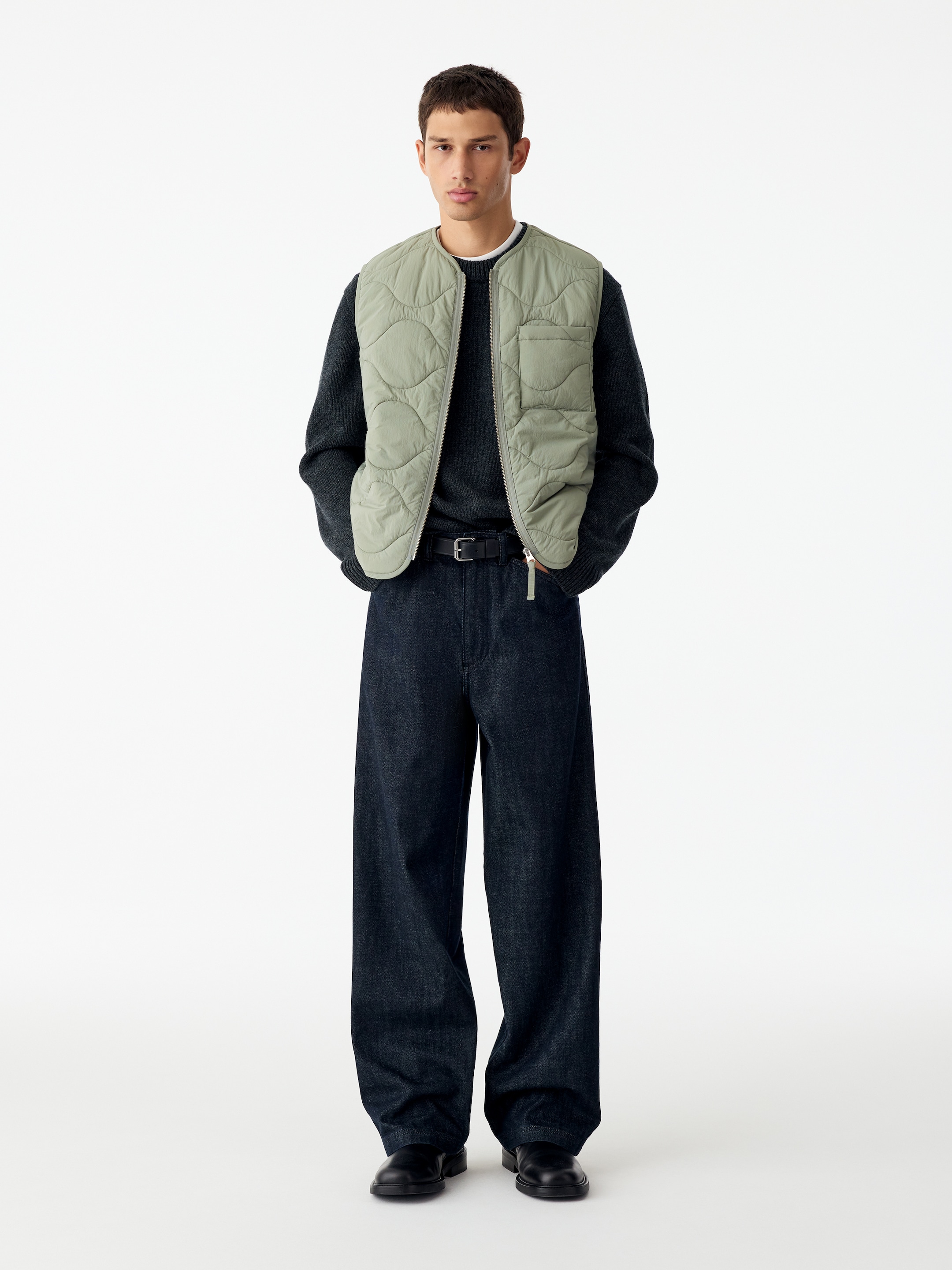 Quilted Liner Vest - Light Khaki Green - Regular fit - men - StillMedia/Lookbook - 11