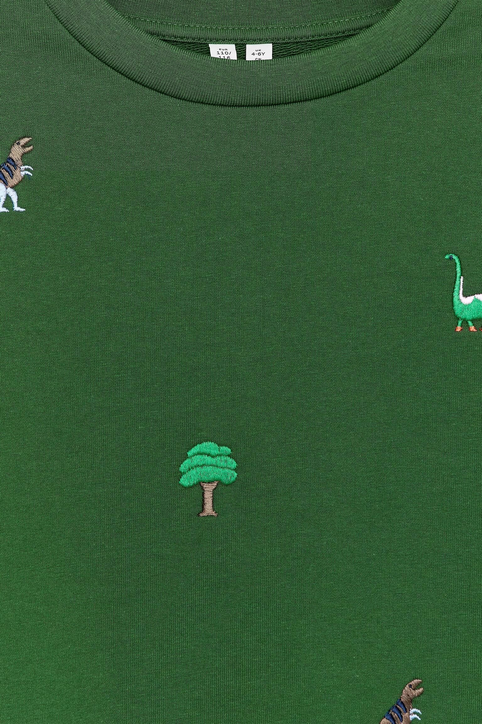 Sweatshirt i French terry - Grön/Lila/röda hjärtan/Mörkblå/hjärtan - 2