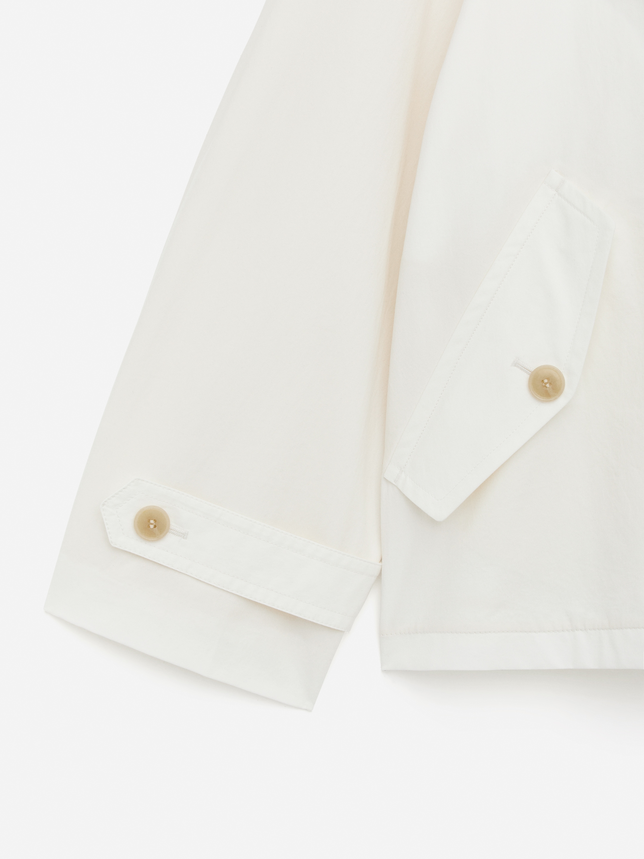 Short Trench Coat - Dusty White - Regular fit - Women - StillMedia/DescriptiveDetail - 3