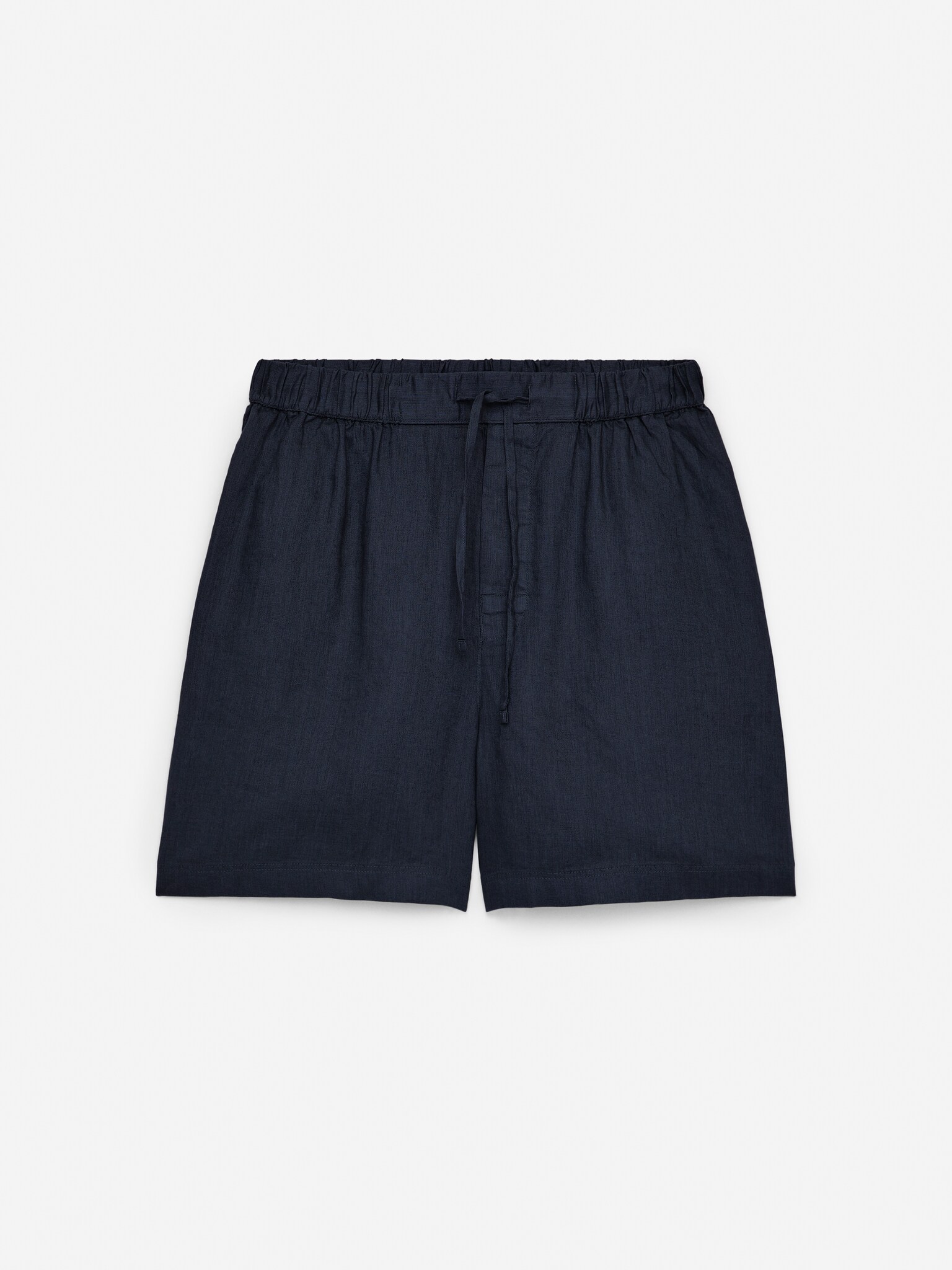 Shorts in lino - Blu scuro/Beige/Nero/Verde