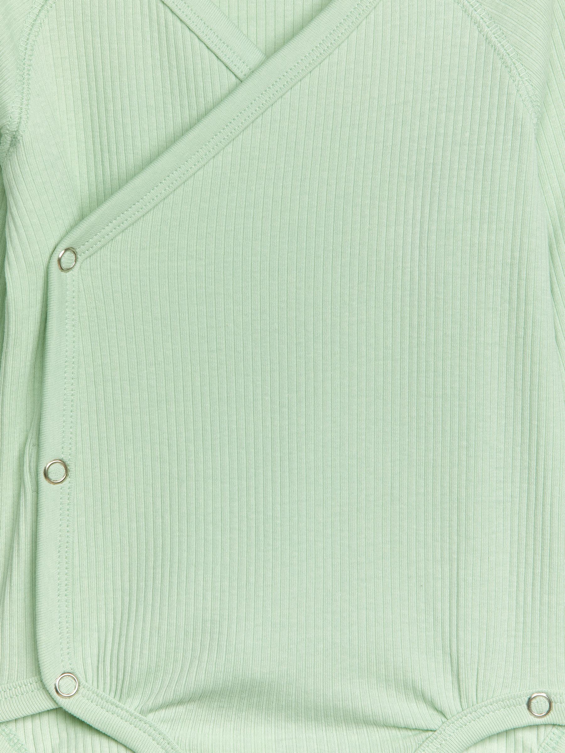 CottonLyocellWrapBodysuit - Verde claro - Corte estándar - Children - StillMedia/DescriptiveDetail - 2