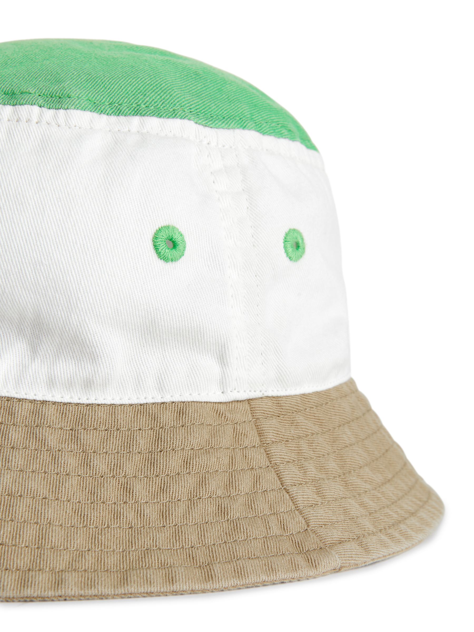 Colour-Blocked Bucket Hat - Green/White/Beige - Children - StillMedia/DescriptiveDetail - 3