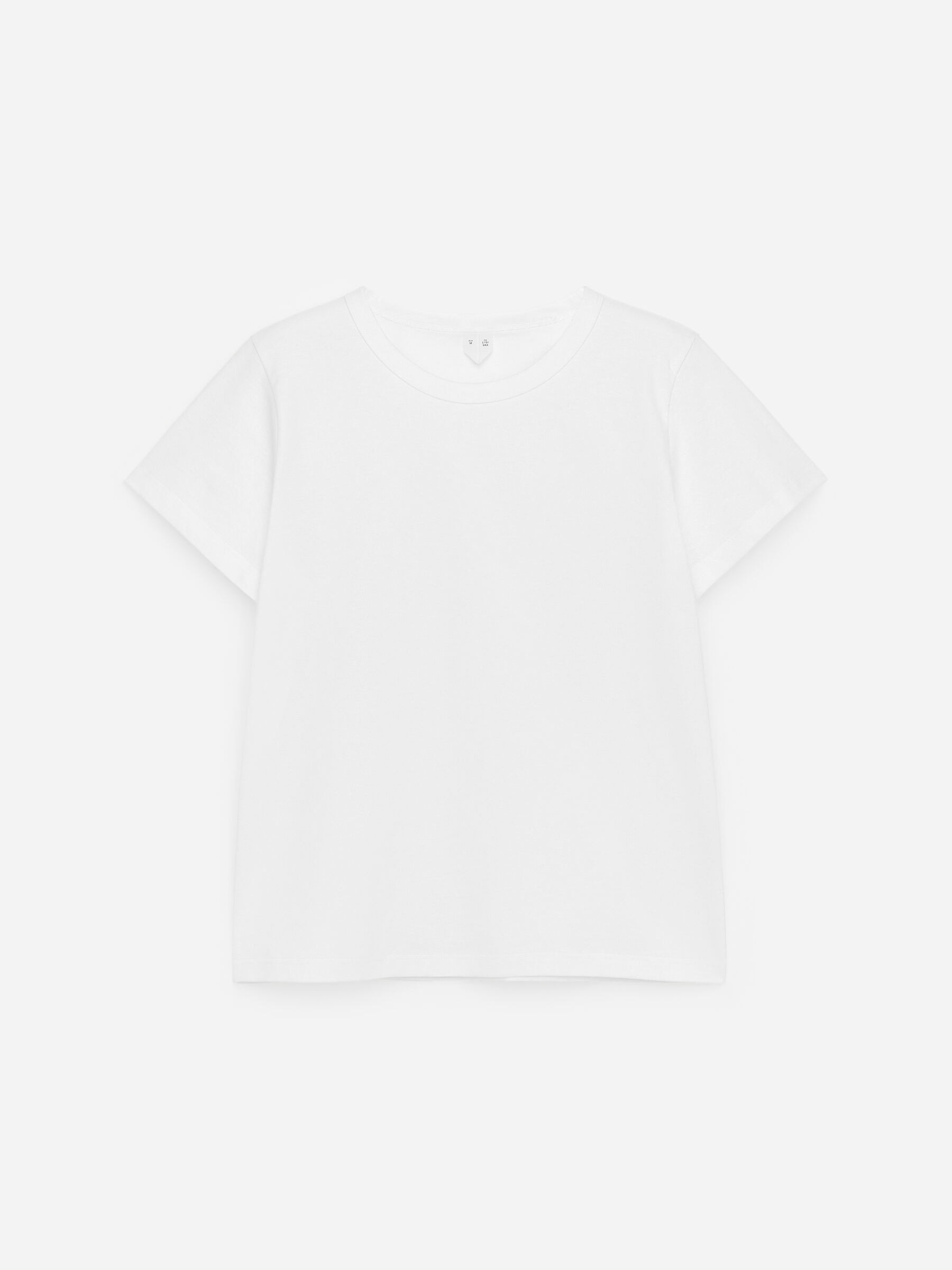 Neat Cotton T-Shirt-#FFFFFF-18696