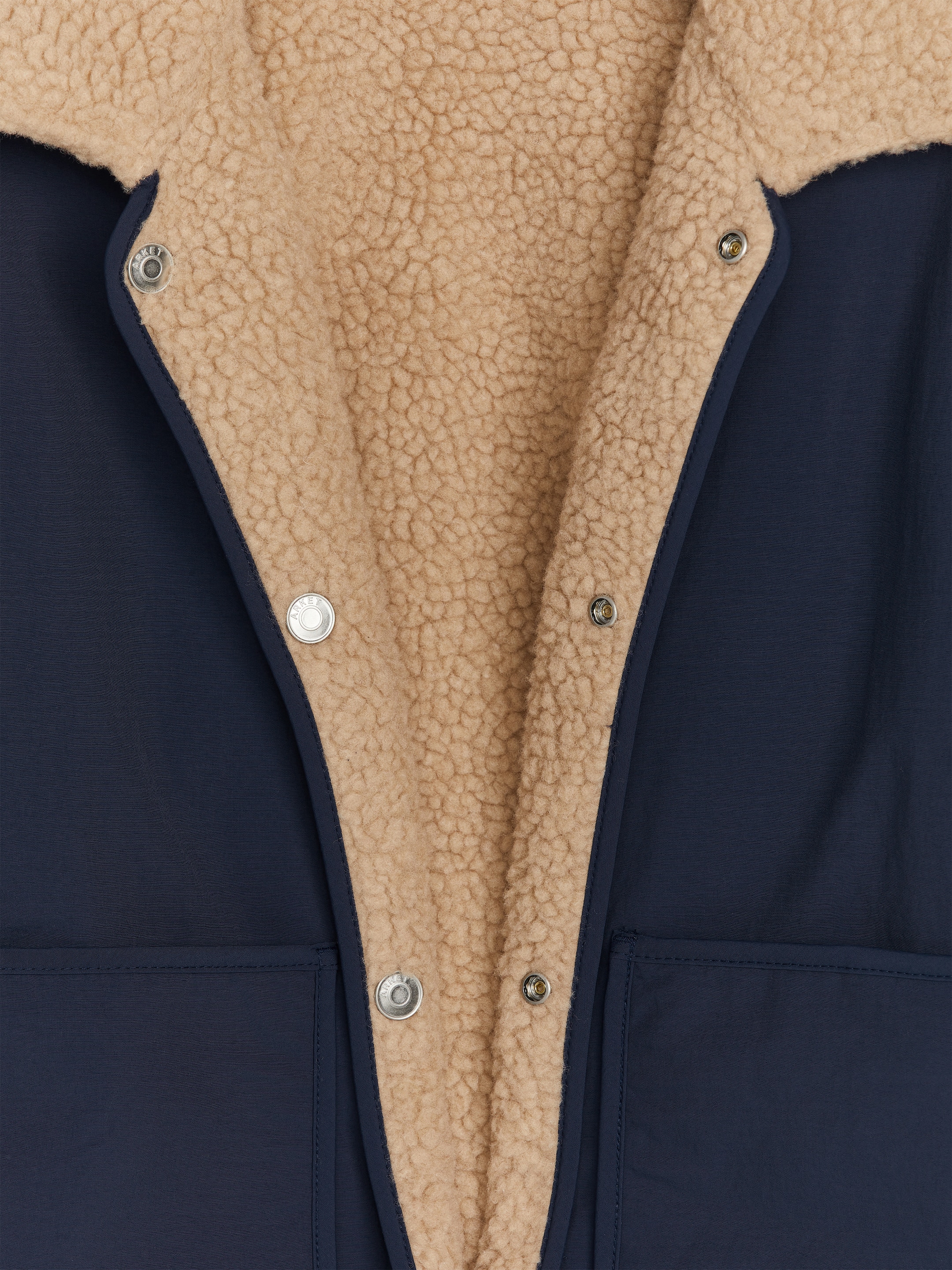 Agrandir l'image: Veste réversible en polaire - Bleu foncé/Beige - ENFANT | H&M CH 4