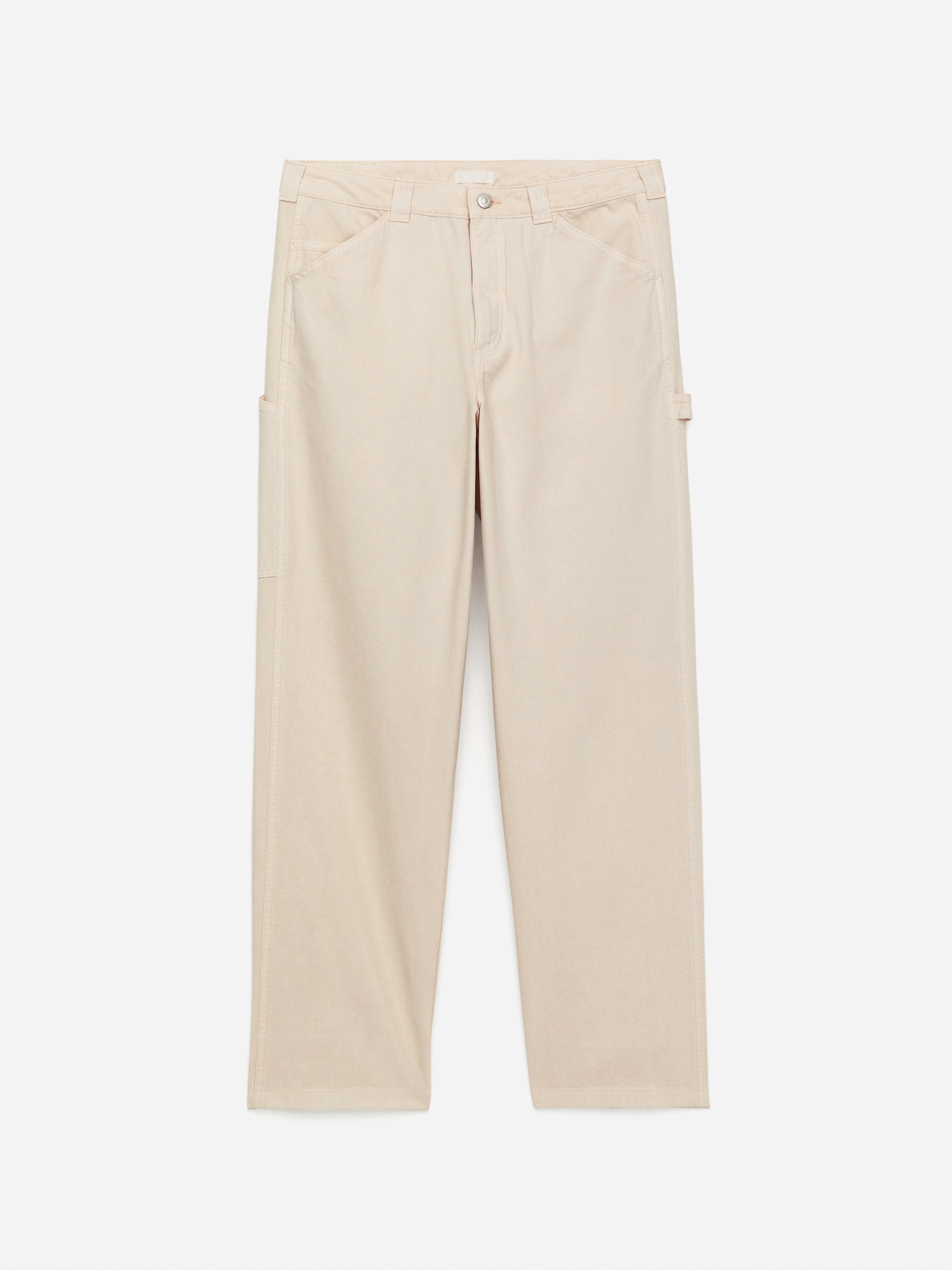 Pantalones de trabajo loose fit - Blanco roto/Marrón - 2