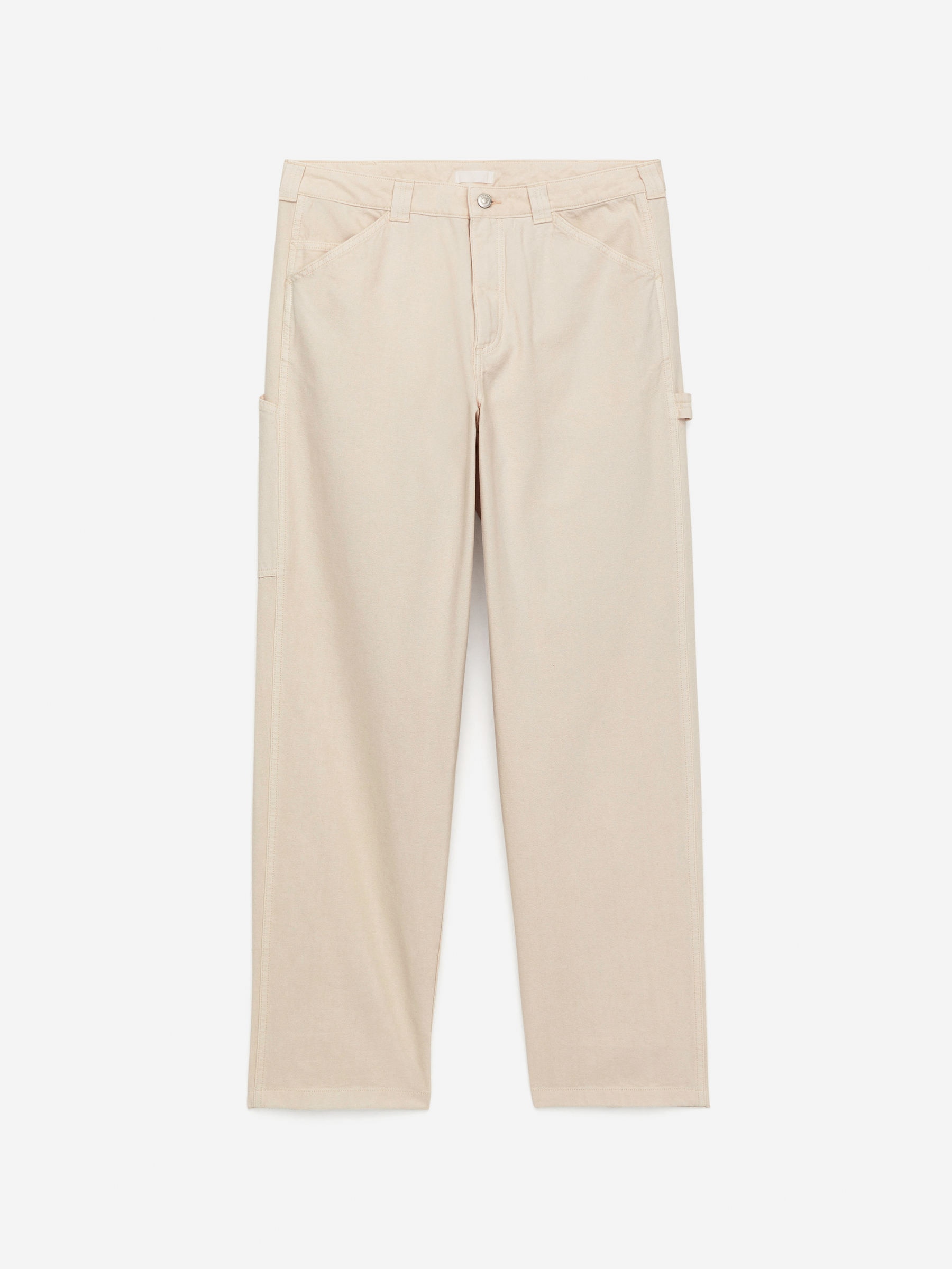 Loose-Fit Workwear Trousers-#D4D0C8-16260