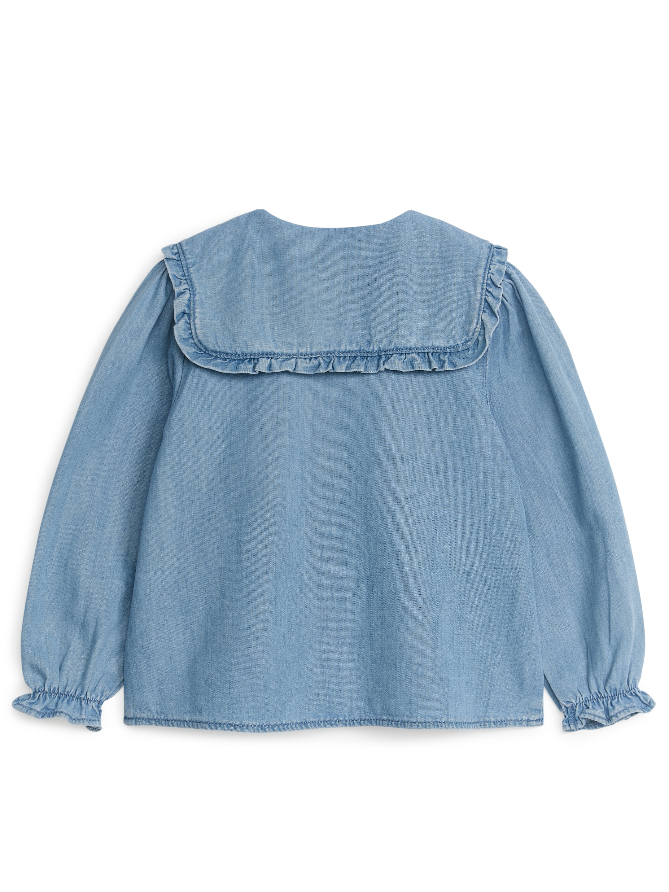 Blusa denim de volantes - Azul - Corte estándar - Children - StillMedia/DescriptiveStillLife - 2