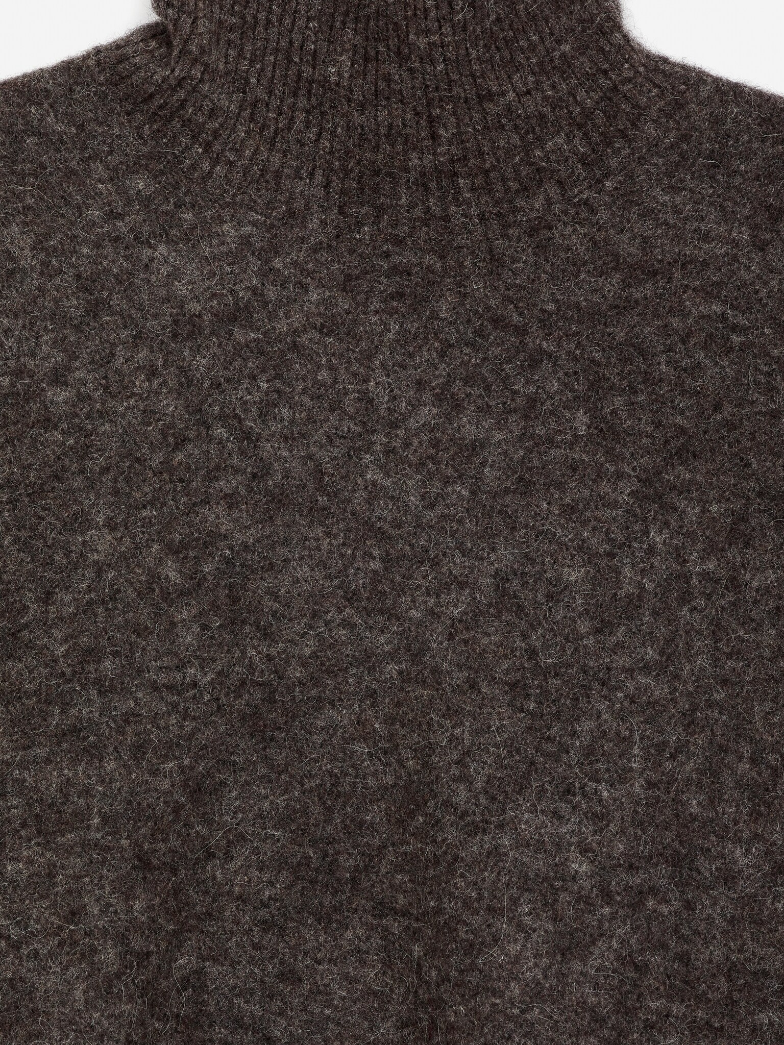 Maglione a collo alto - Marrone/Verde scuro - 5