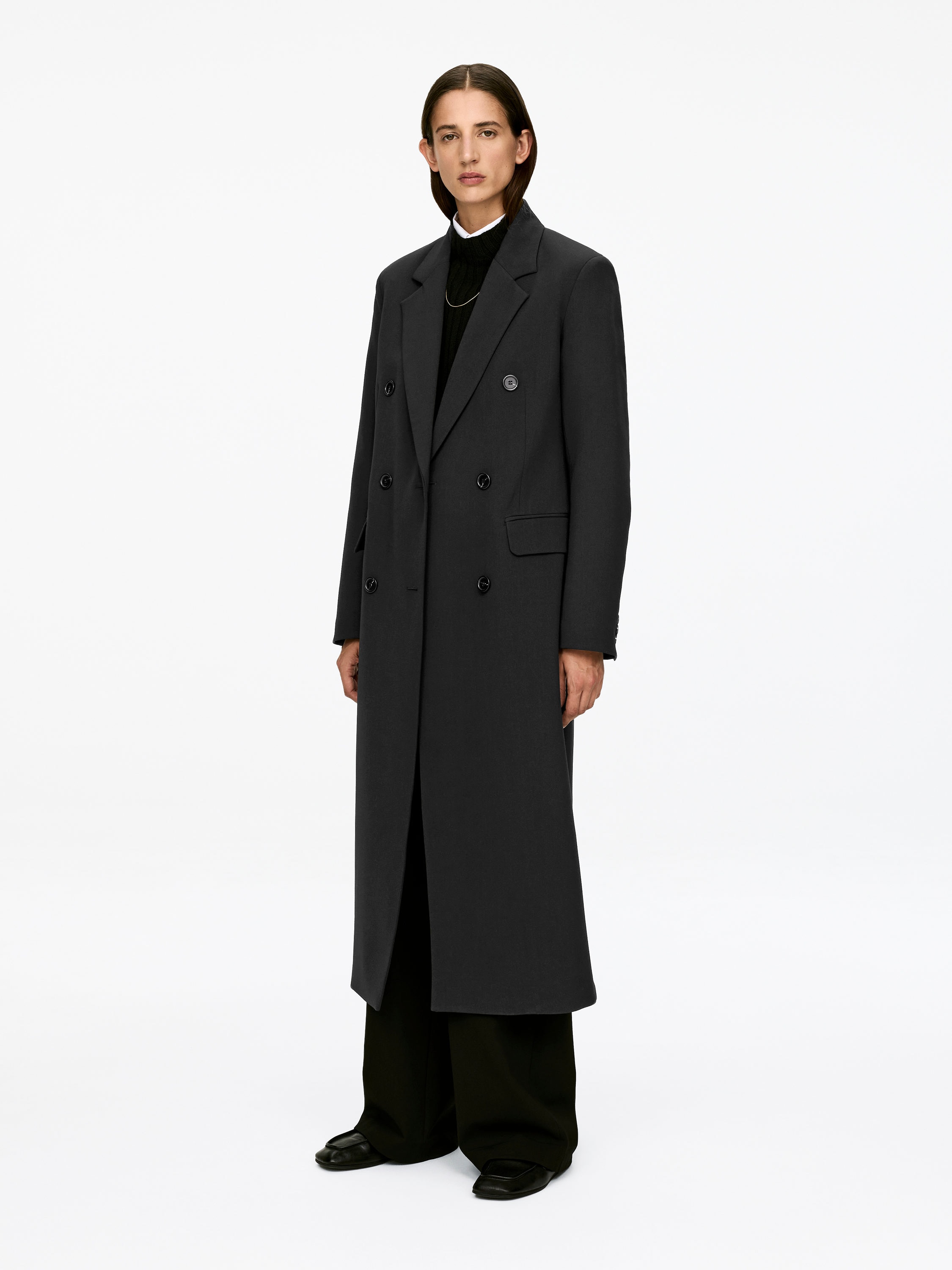 Slim Coat - Black - Slim fit - Women - StillMedia/Lookbook - 3