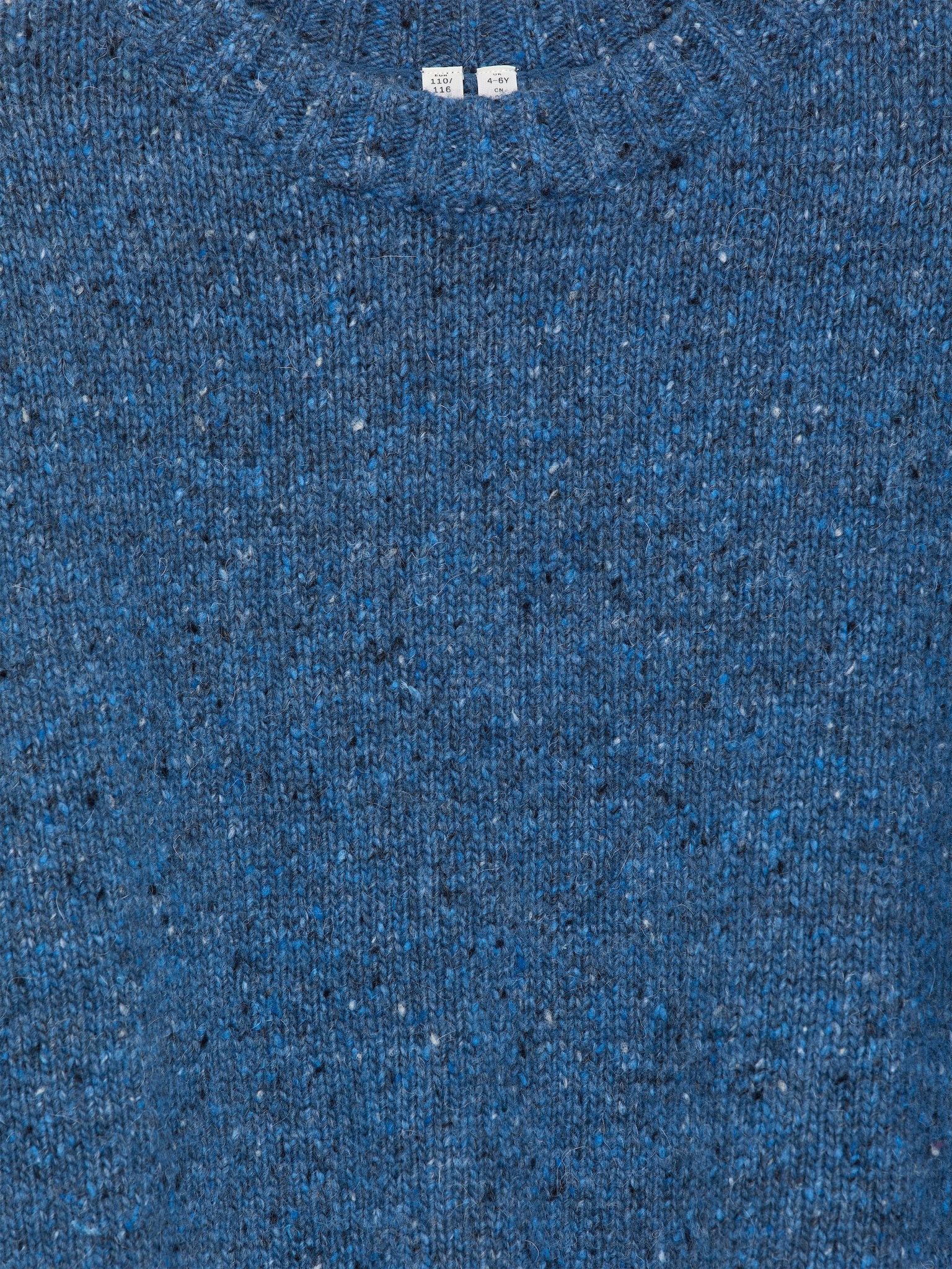 Pull en laine mélangée mouchetée - Bleu/Vert - 3