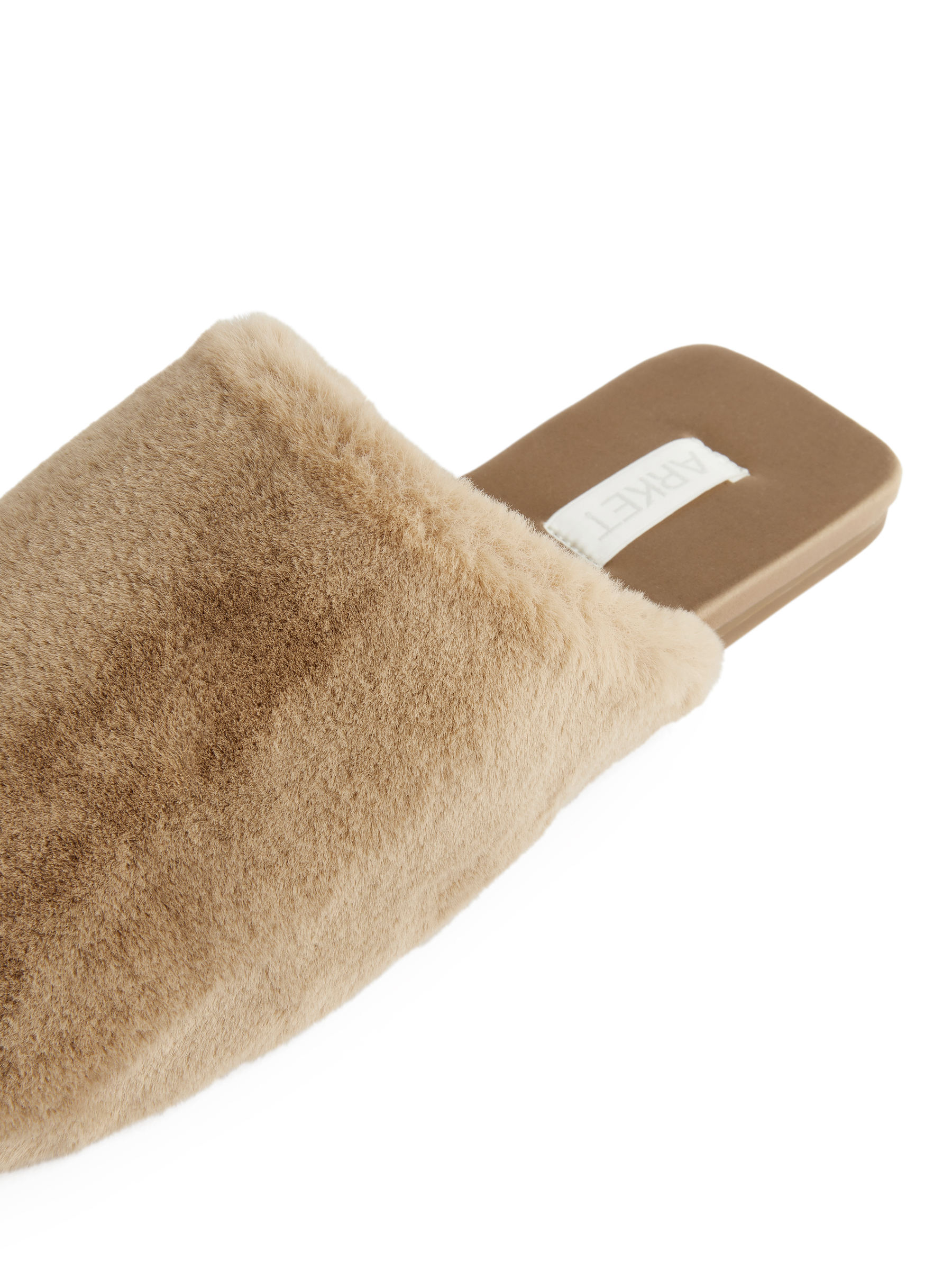Faux Fur Slippers - Beige - Women - StillMedia/DescriptiveDetail - 5