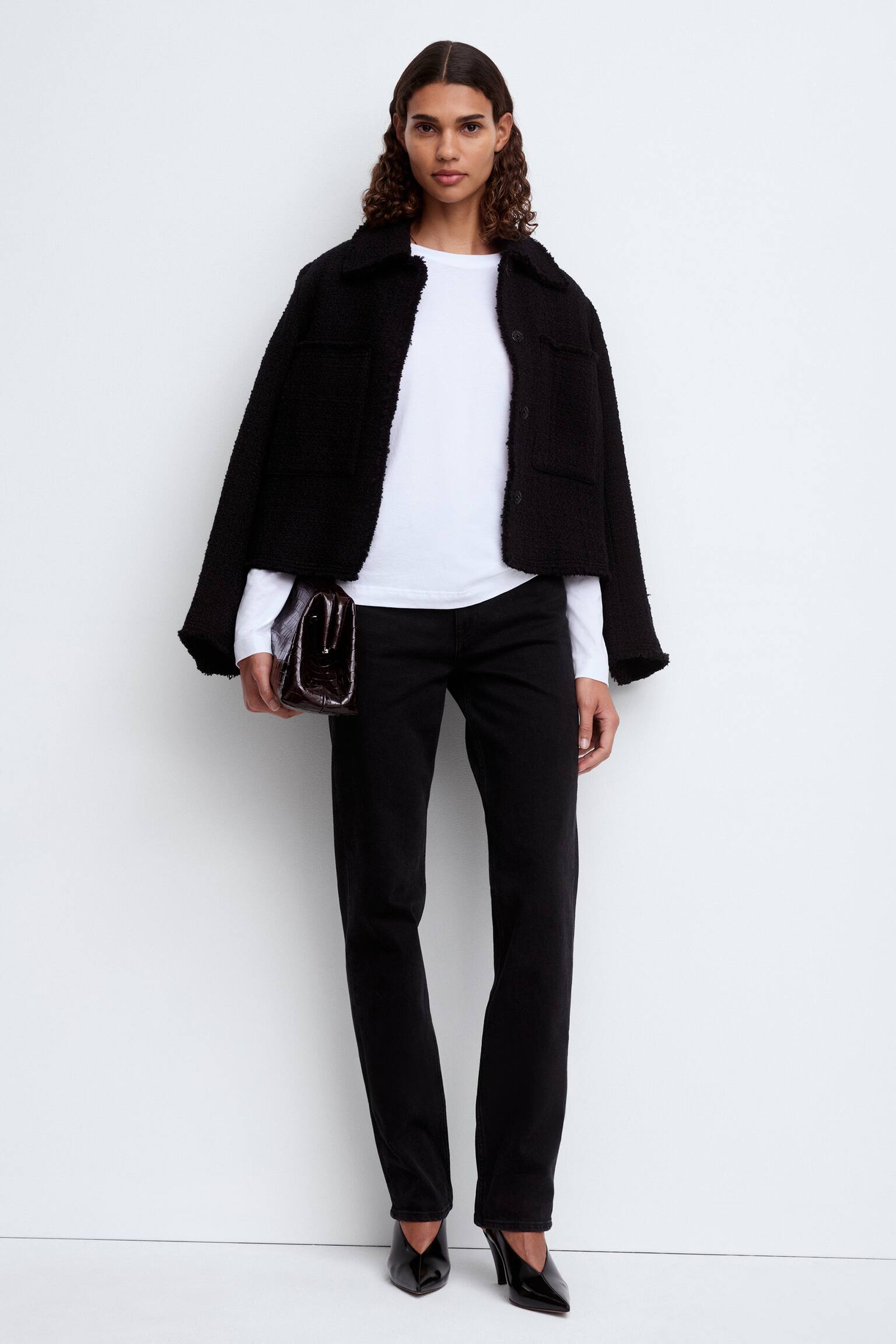 T-shirt signature à manches longues-Blanc - 3