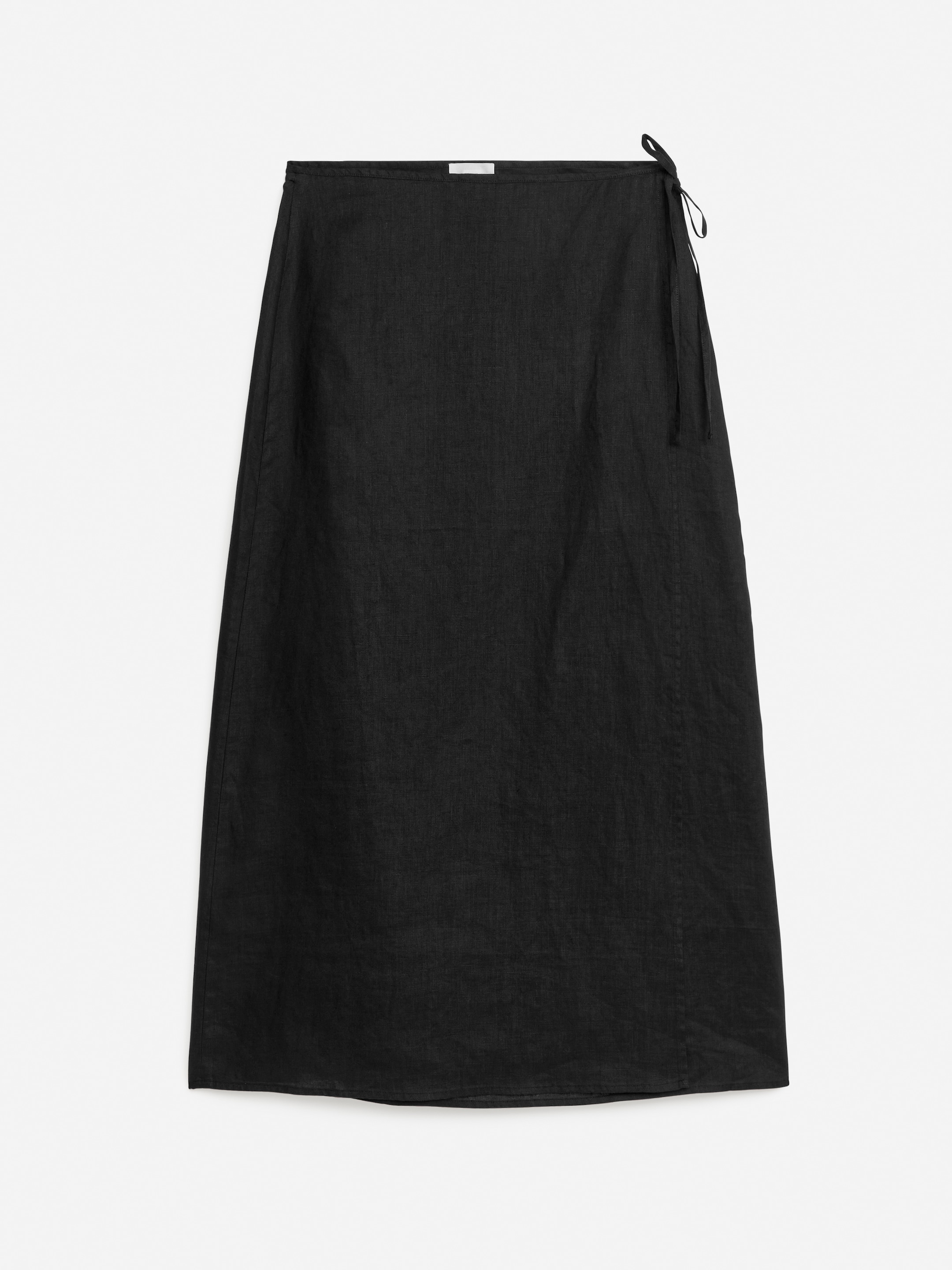 Zobacz większy obraz: Linen Wrap Skirt - Czarny - ONA | H&M PL 1