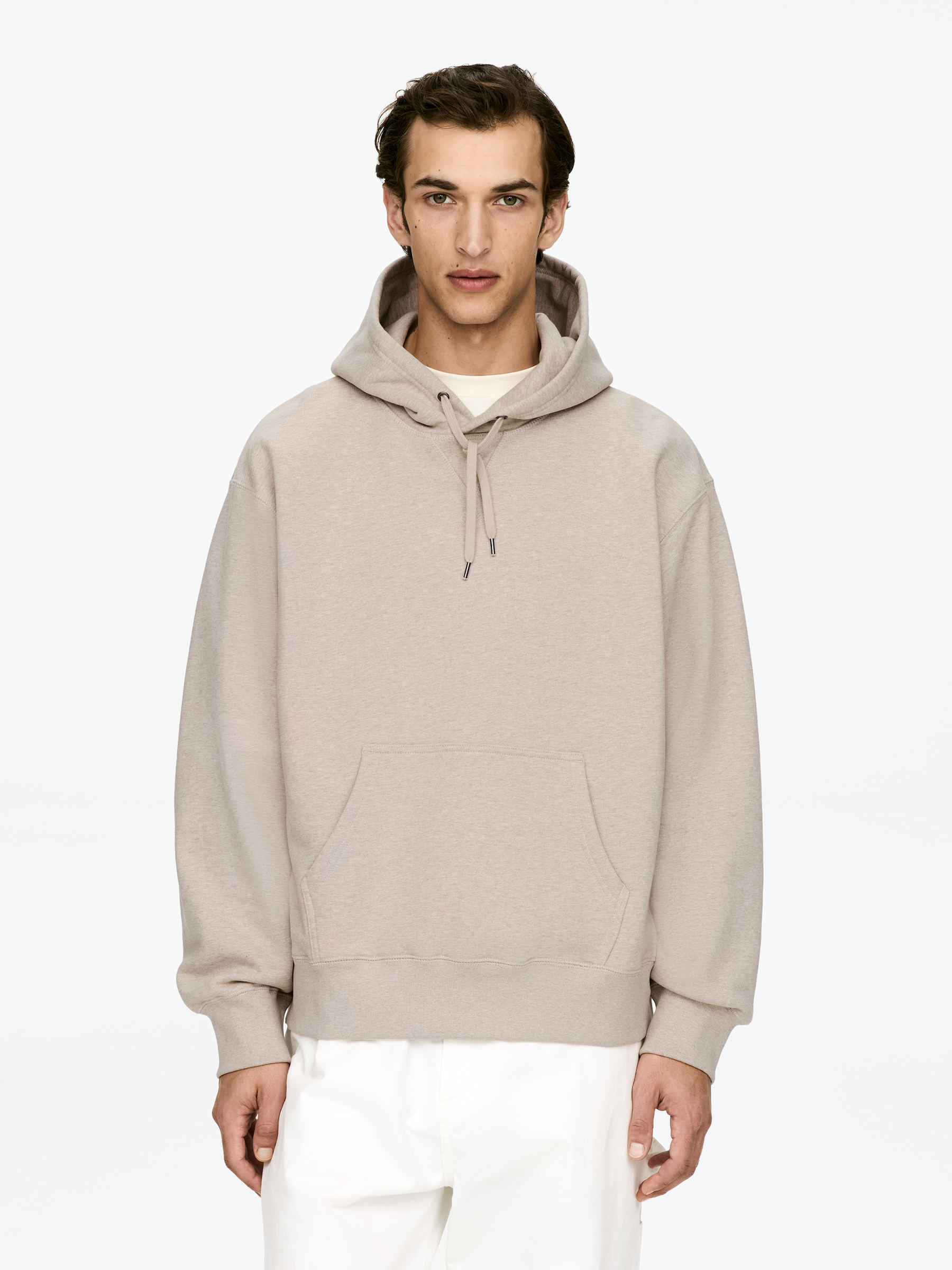 Hooded Sweatshirt-#A49B8B-16923