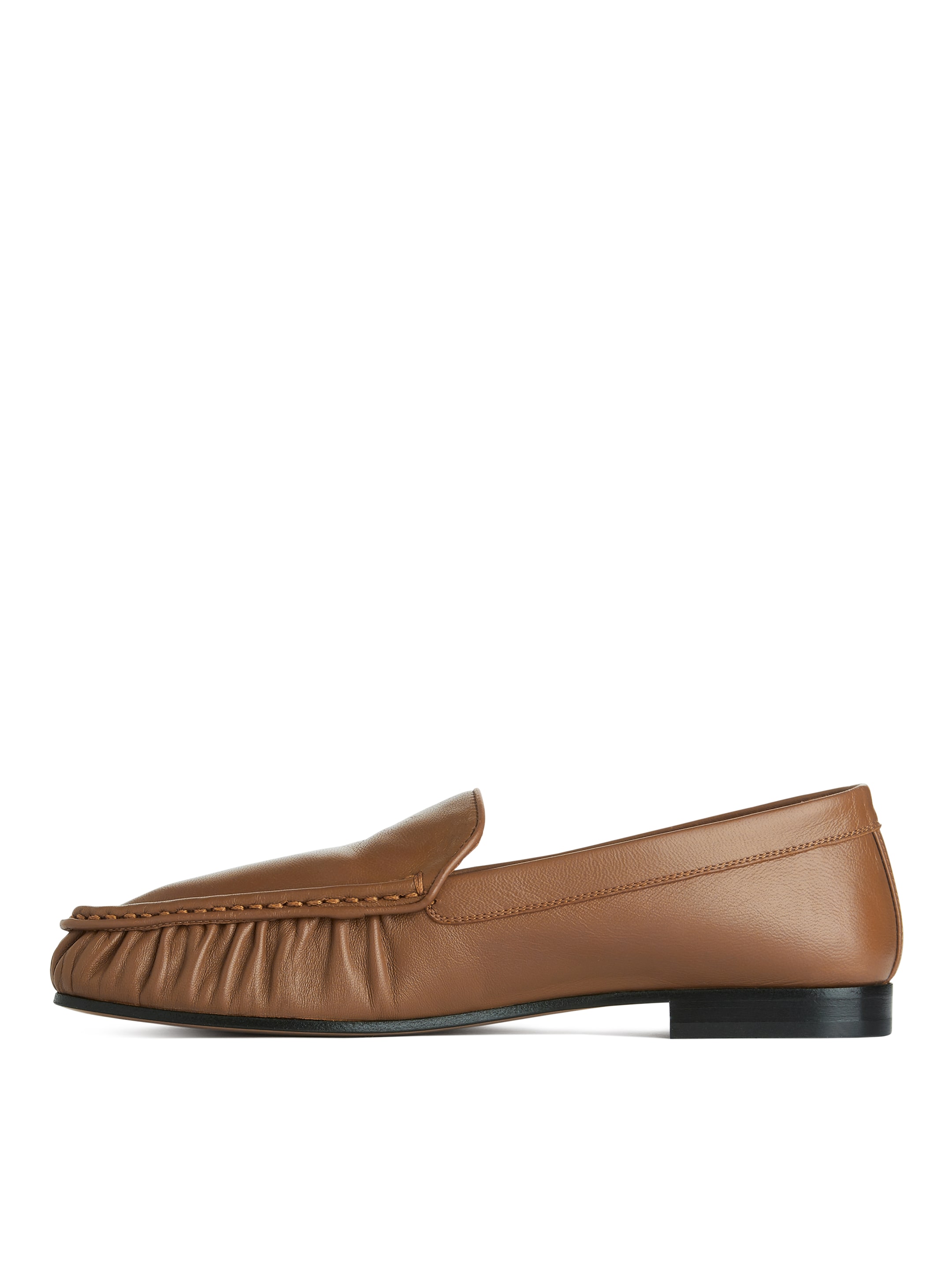 Loafers i läder - Ljusbrun - Women - StillMedia/DescriptiveStillLife - 1